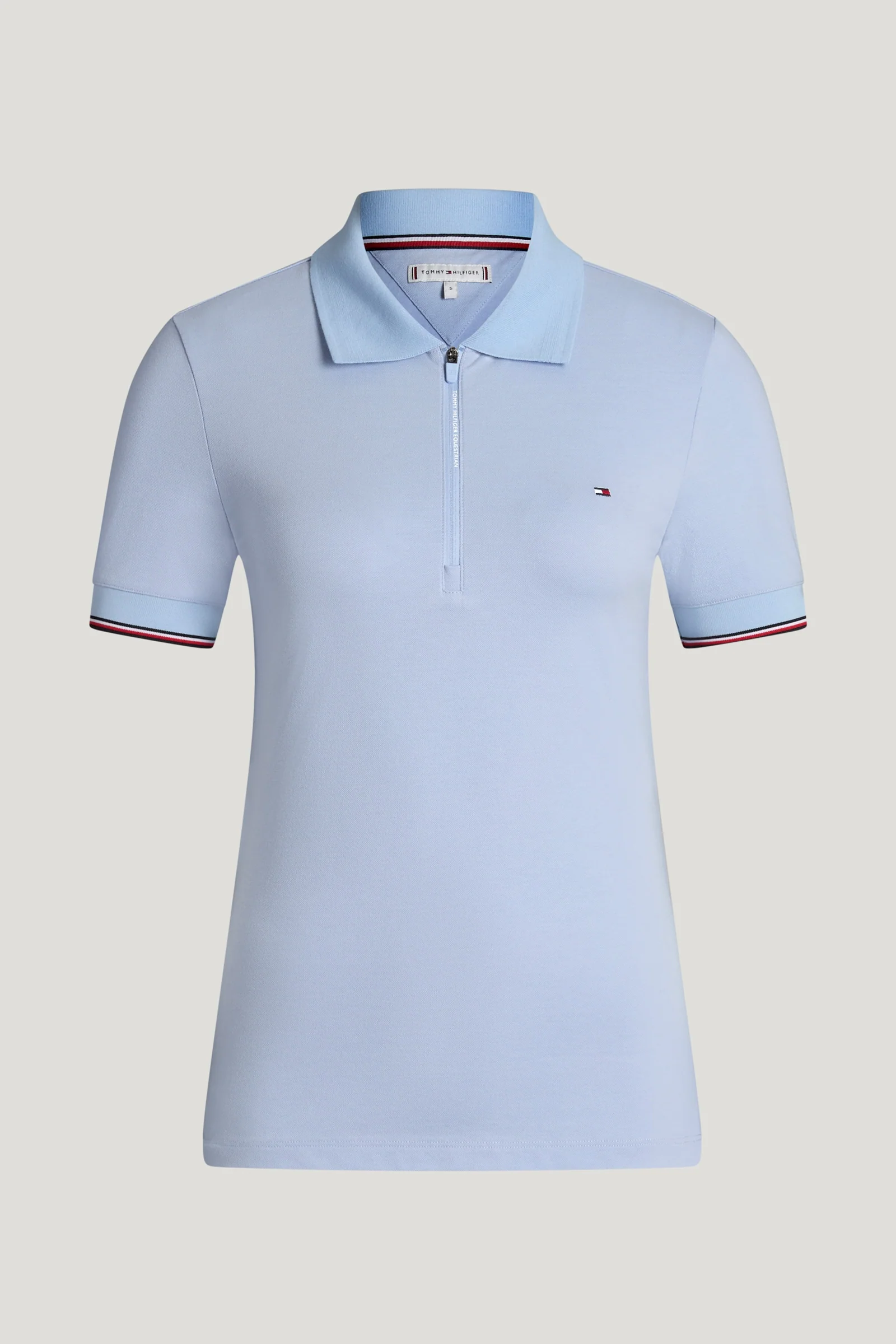 Anaheim damska koszulka polo z zamkiem Sweet Blue S