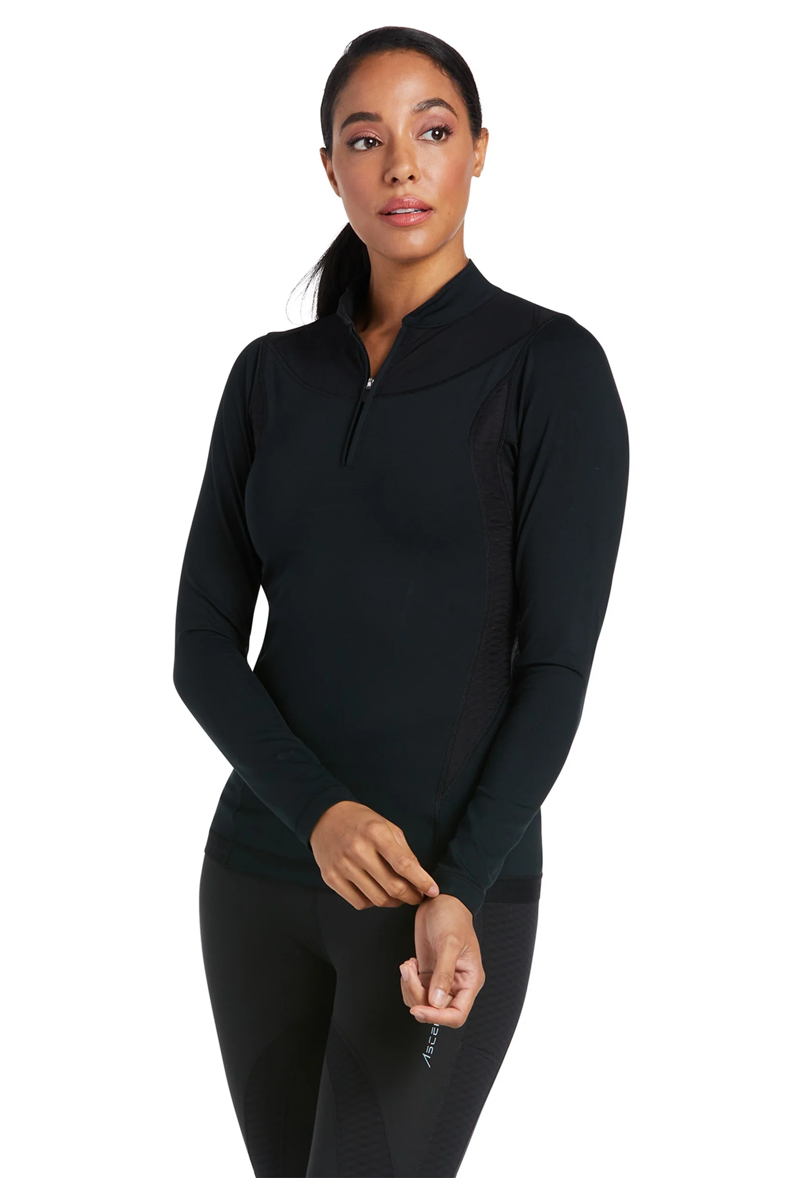 Ascent Damski podkoszulek Black L