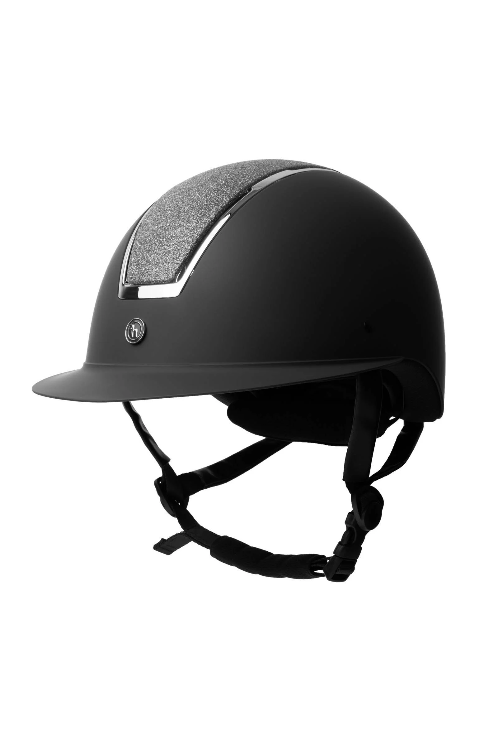 AURORA kask jeździecki Black/Dark Grey 55-57