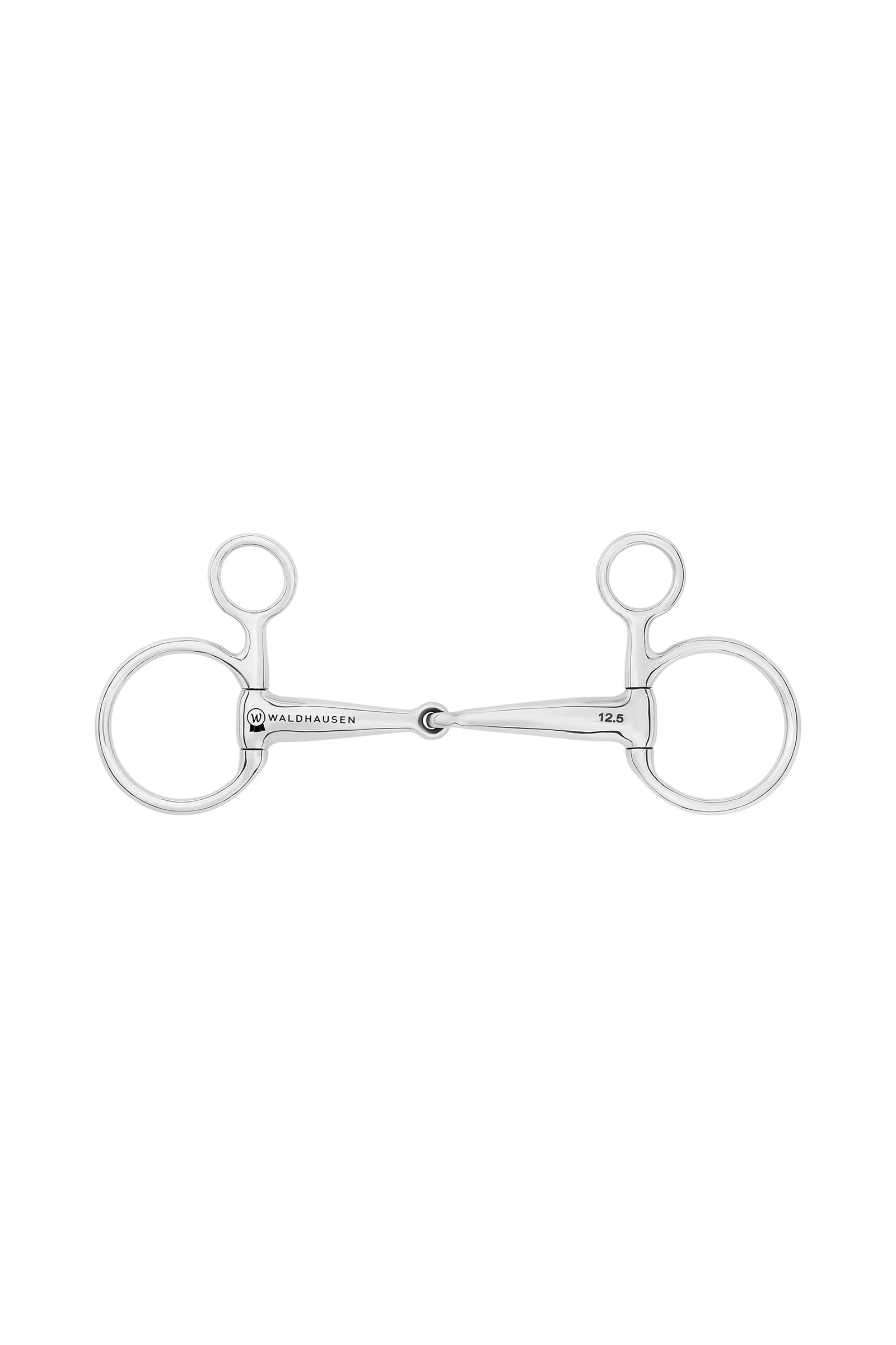 Wędzidło Baucher, pojedynczo łamane, stal nierdzewna, 16 mm No Color 125 mm