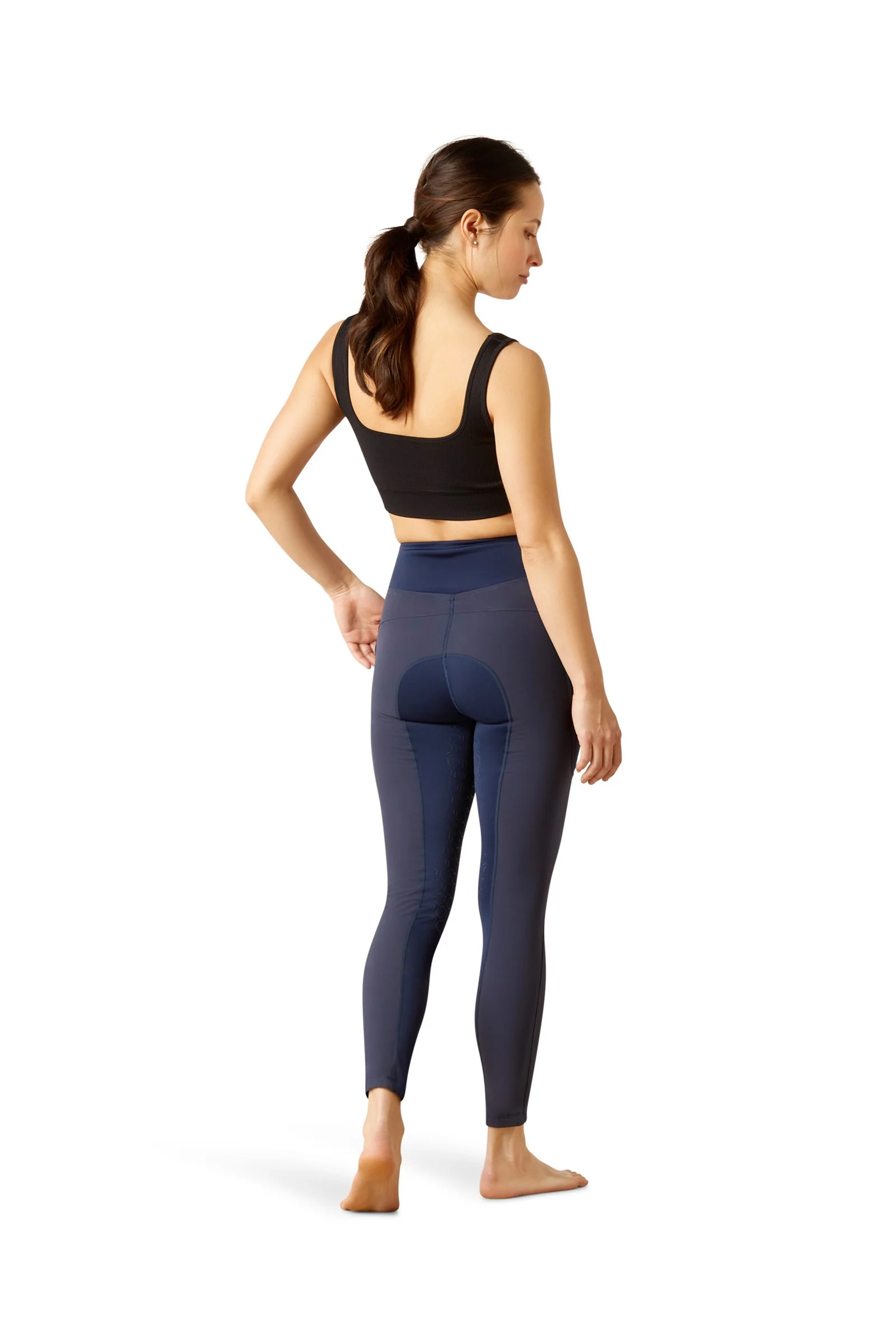 Damskie legginsy do jazdy konnej Half Grip Boreas Navy XL