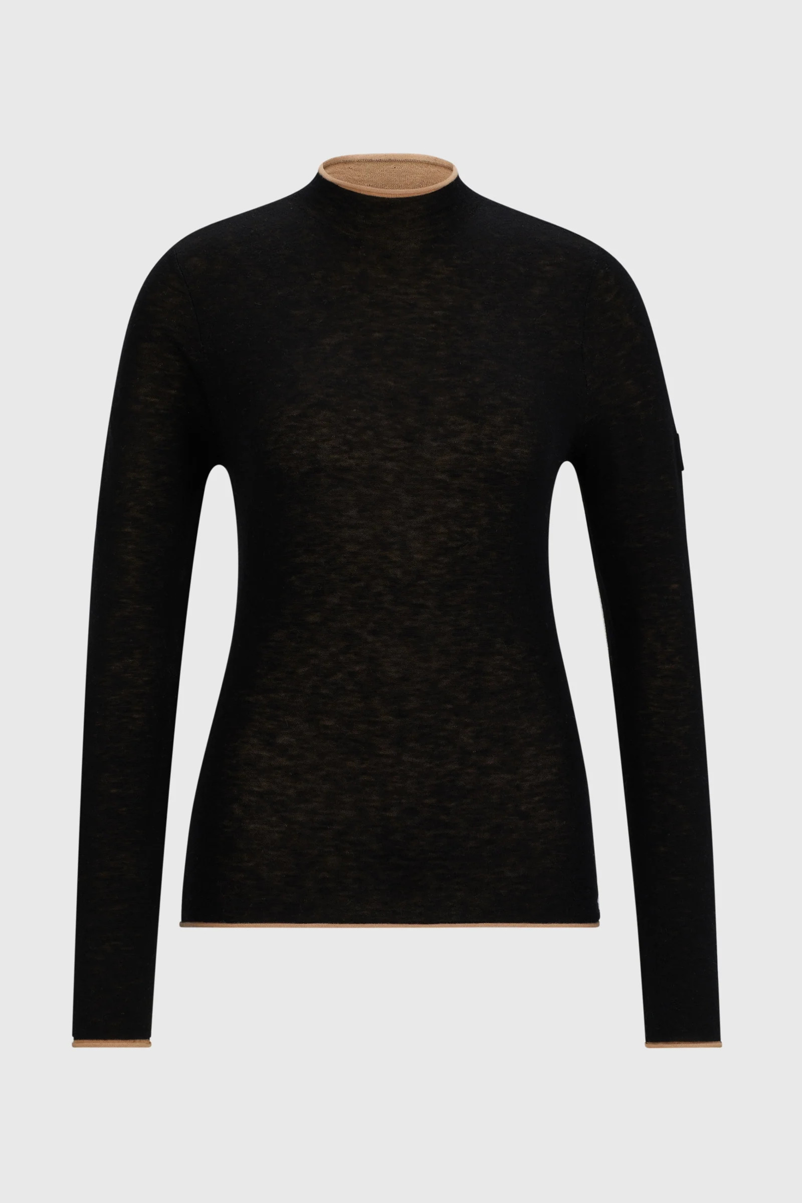 Miękki dzianinowy golf Boss May Black XS