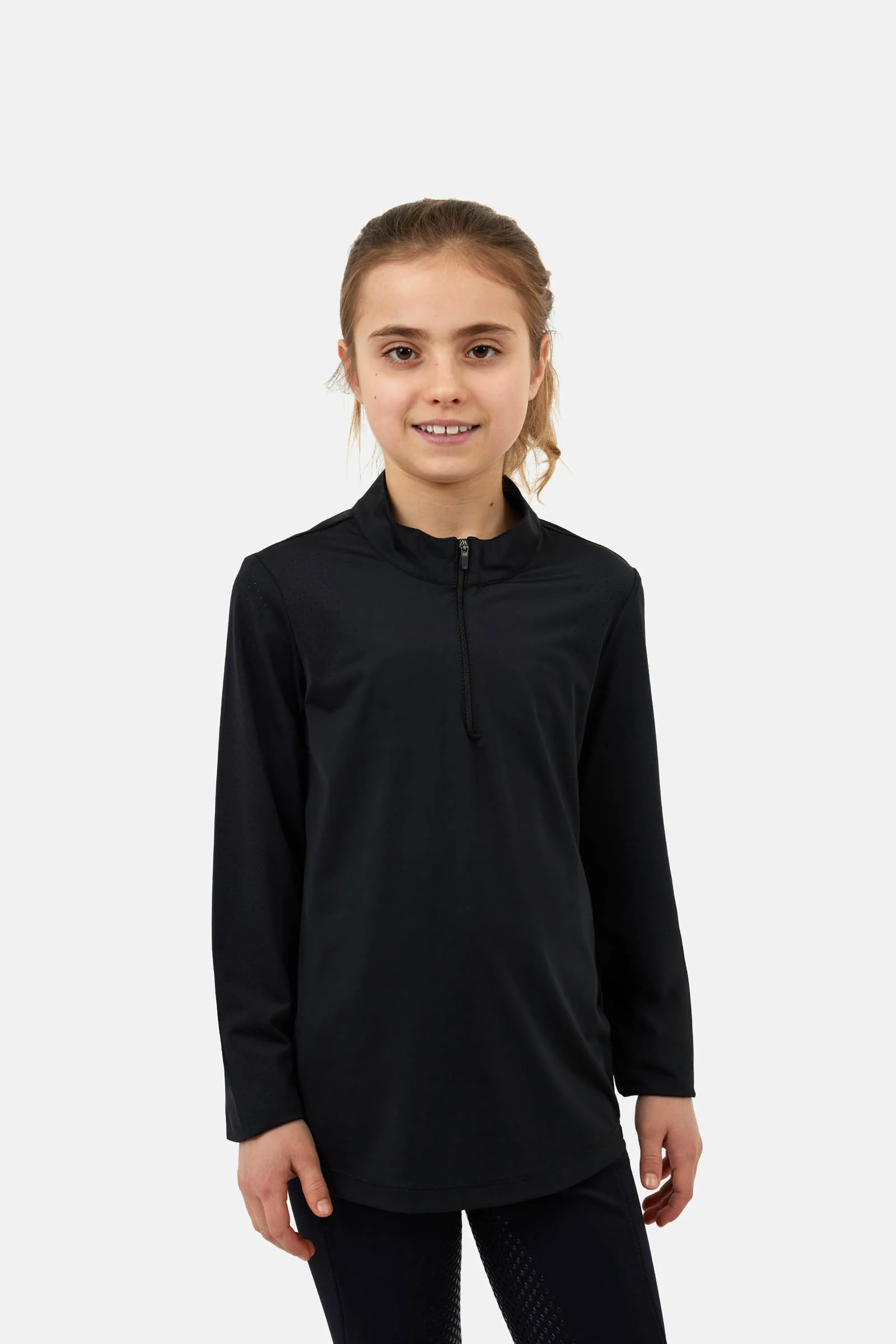 Koszulka treningowa Young Rider Emmie Cooling z długimi rękawami Black 146-152
