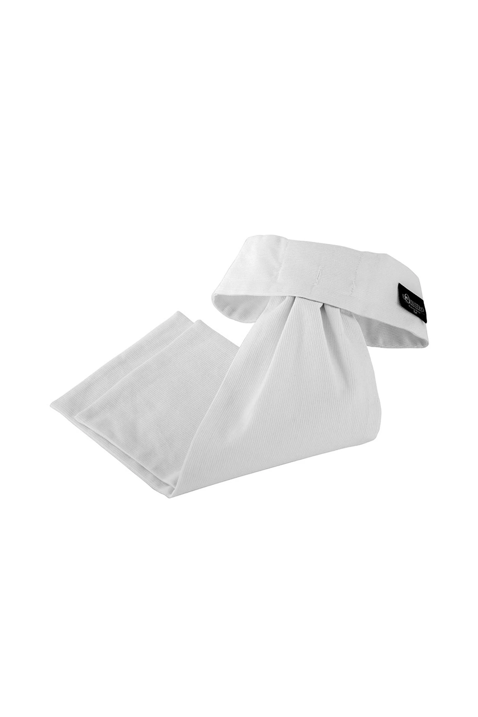 klasyczny plastron bawełniany White L