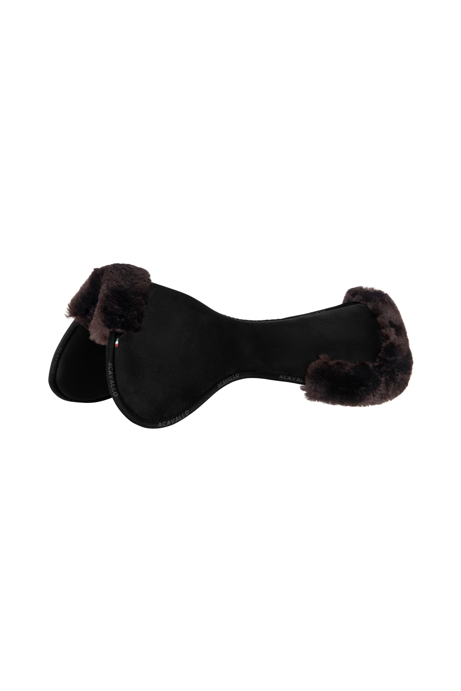 Close Contact Memory Foam Półpad z owczą skórą Black/Brown Rozmiar uniwersalny