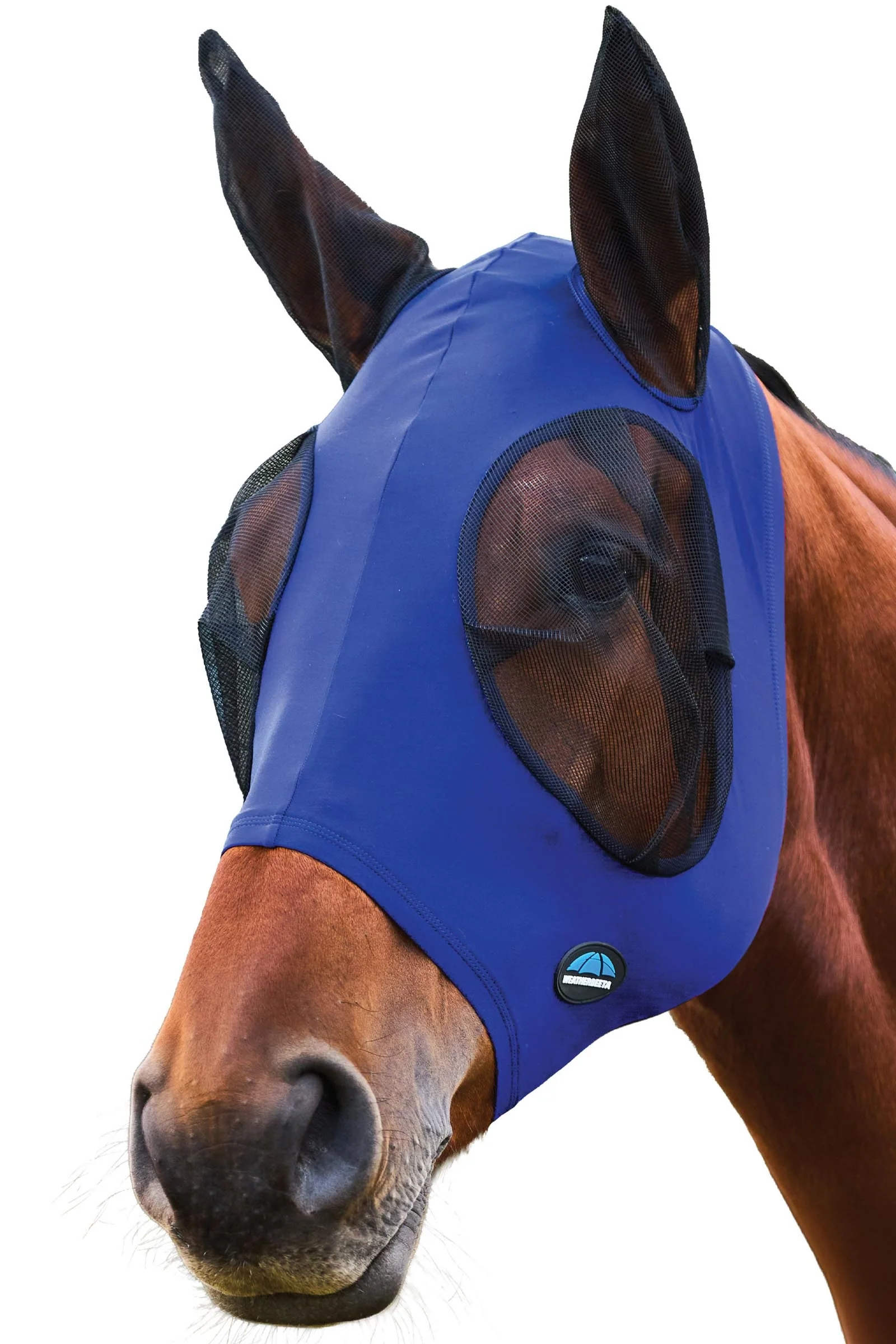Comfitec Stretch Maska przeciw muchom z uszami Cobalt/Black S
