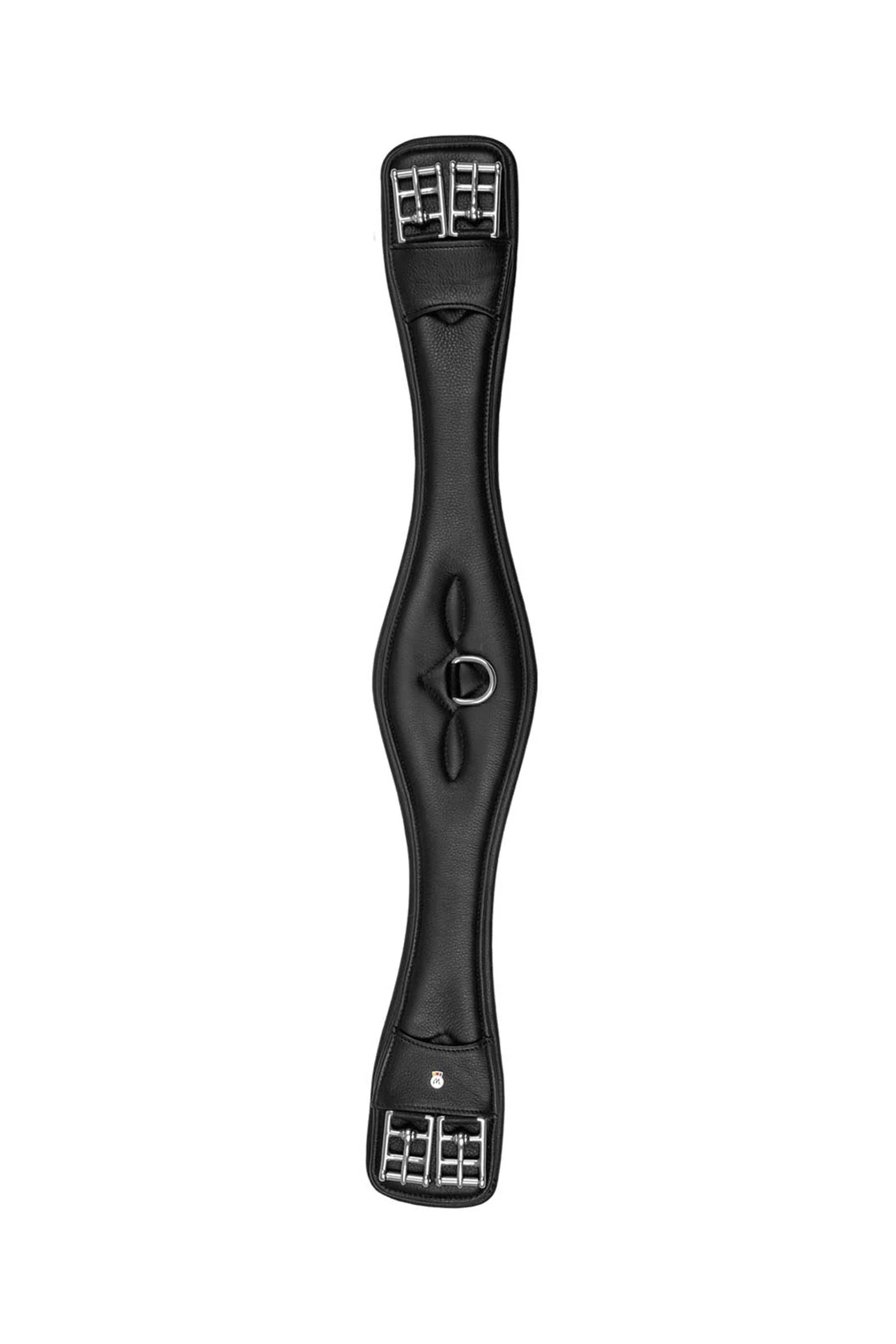 popręg skórzany Comfort, krótki Black 50 cm