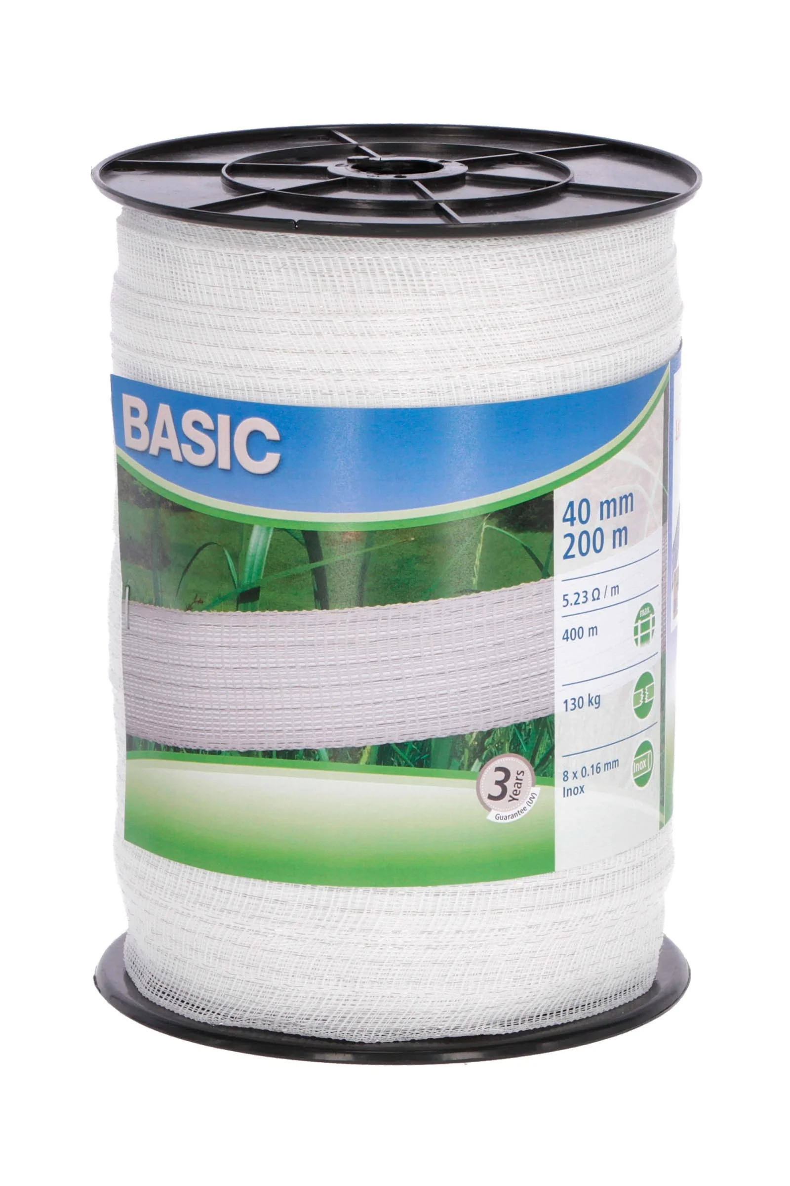 CORRAL Basic Classe taśma, 40 mm (200 m) White 200