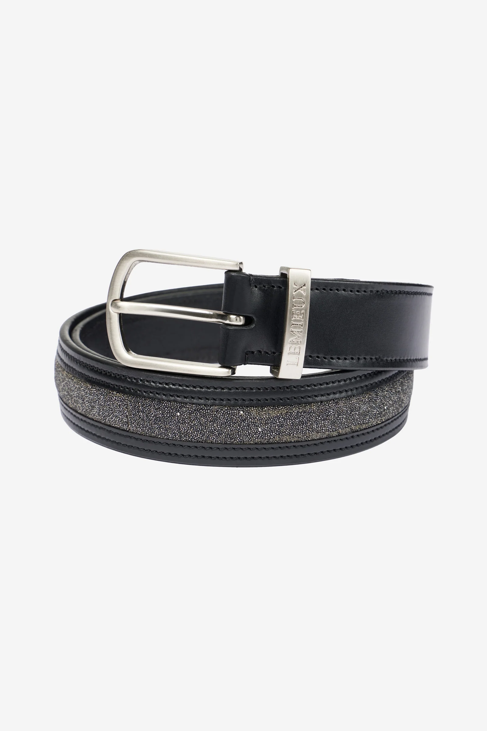 Pas z kryształową wkładką LeMieux Black XS