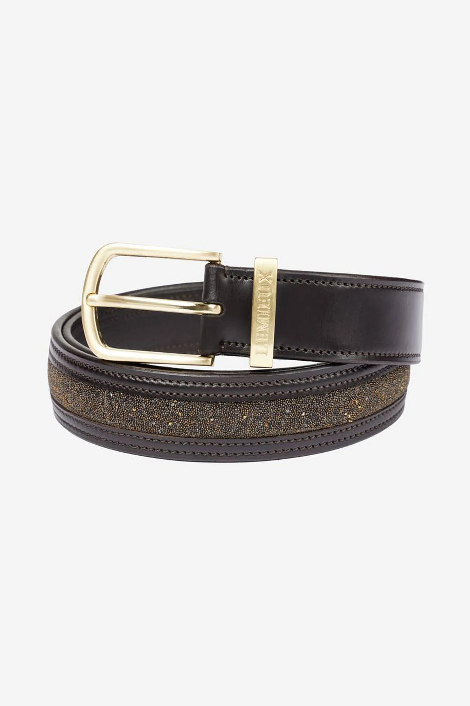 Pas z kryształową wkładką LeMieux Brown XL