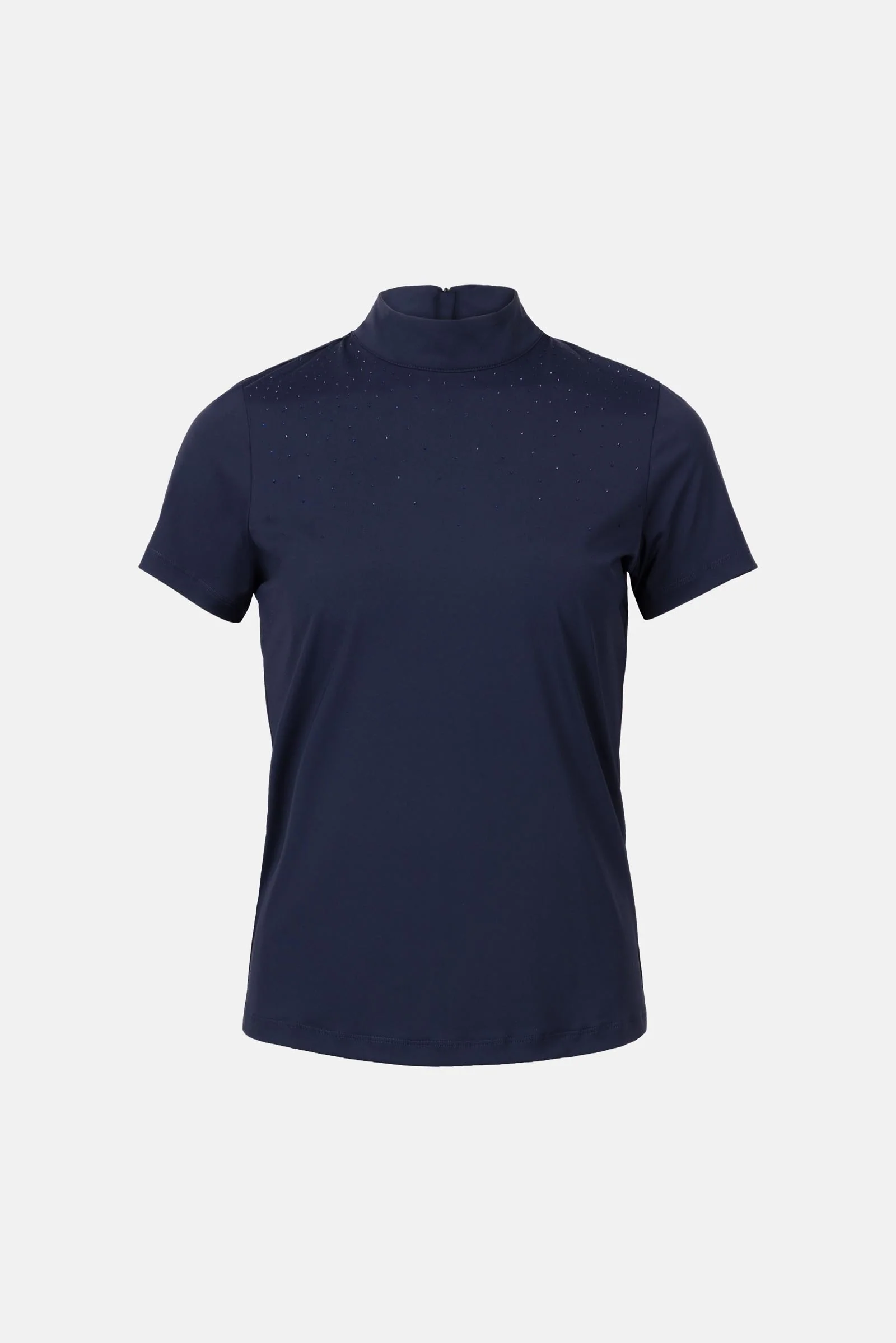 Charlotta damska koszula konkursowa krótki rękaw Dark Navy 34