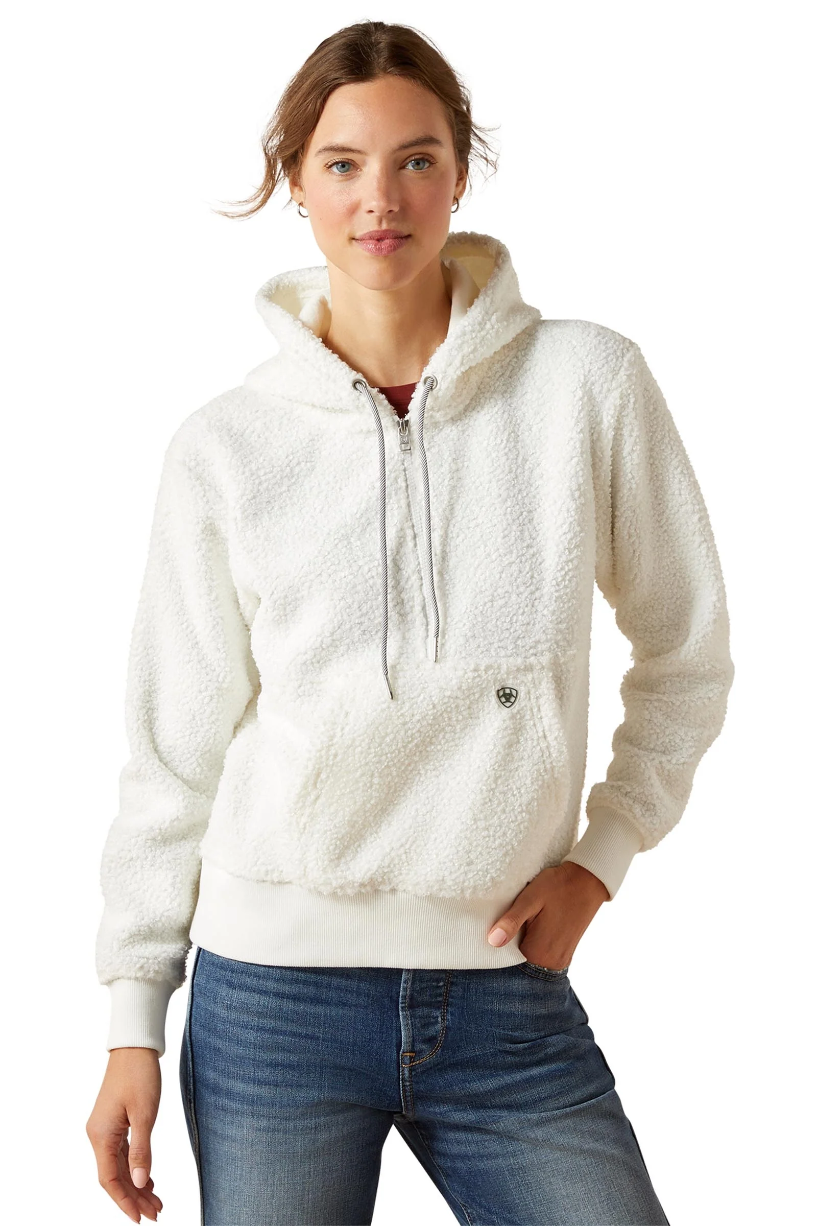 Orinda damski sweter z kapturem Star White M
