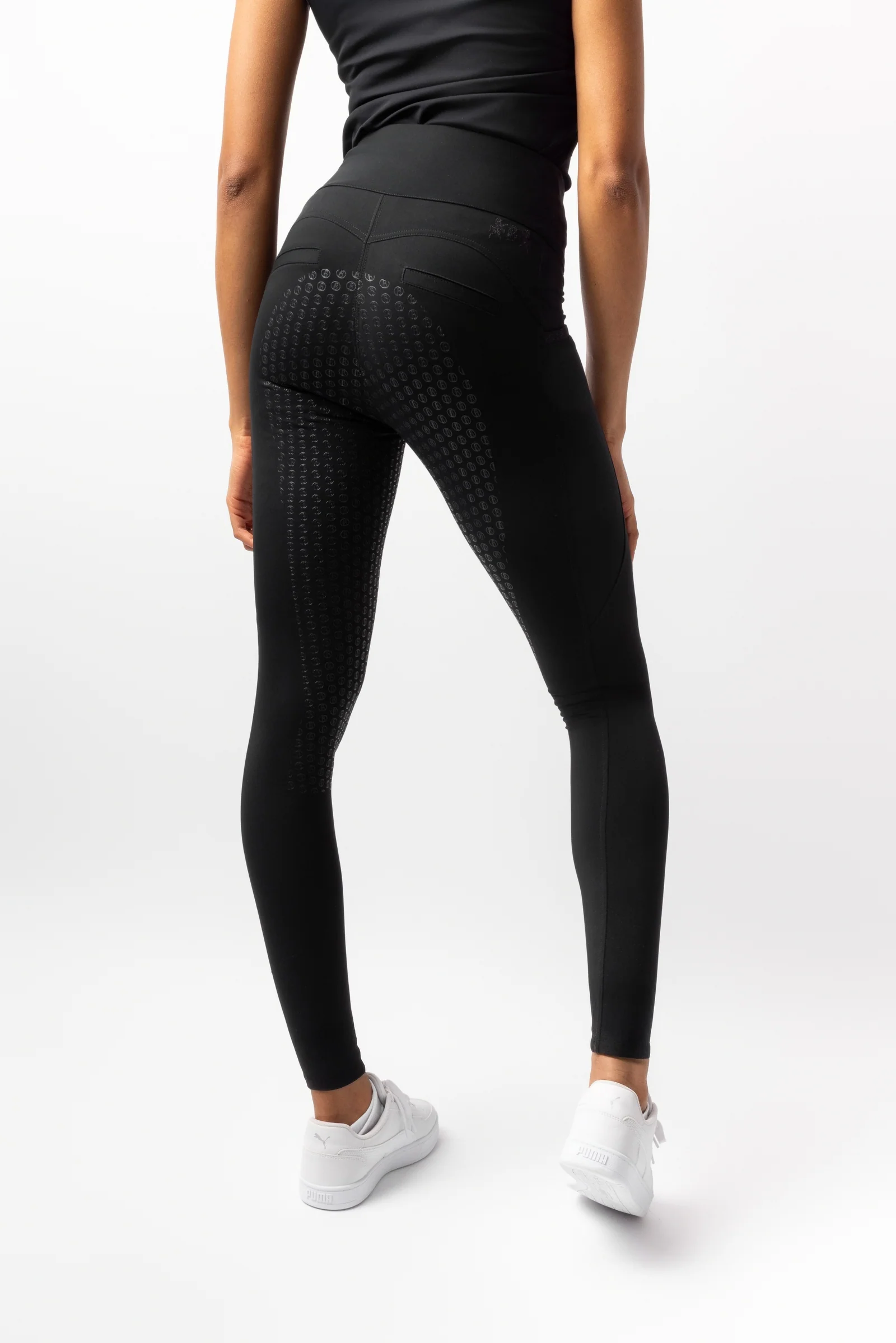 Evelina damskie legginsy z pełnym lejem Black beauty 32