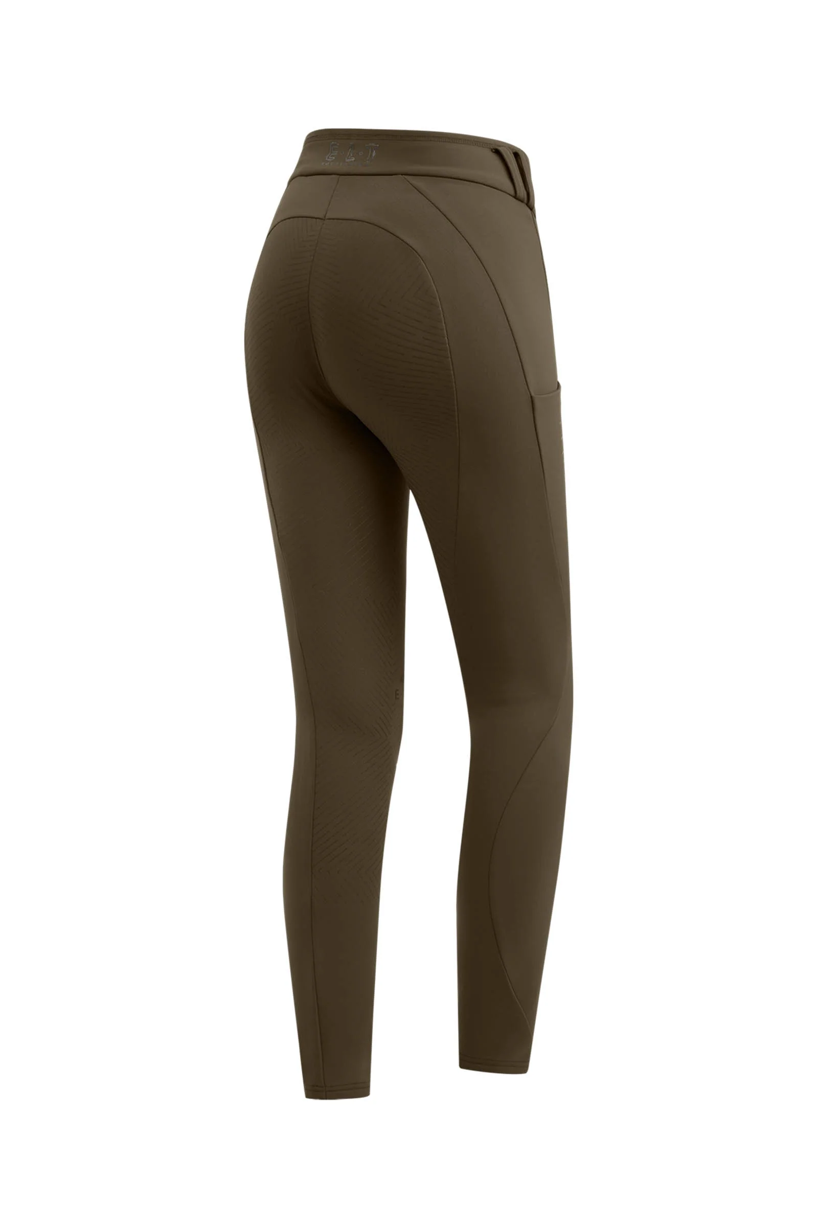 Damskie legginsy termiczne do jazdy konnej Rena Green Brown 44