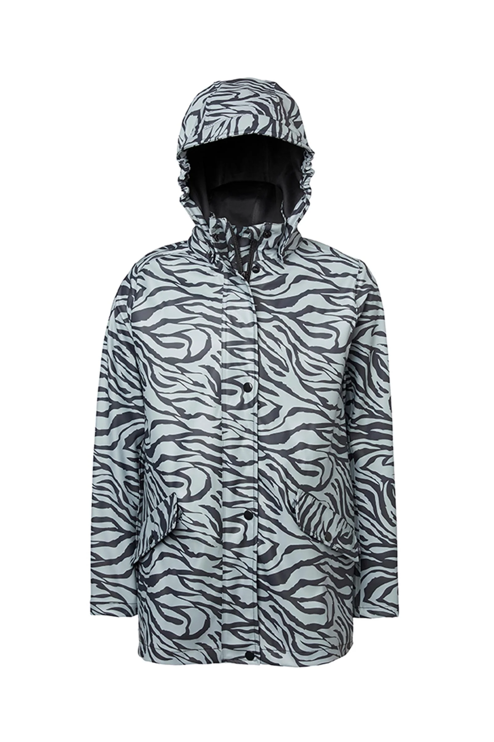 Drops dziecięcy płaszcz przeciwdeszczowy Black/Grey 130