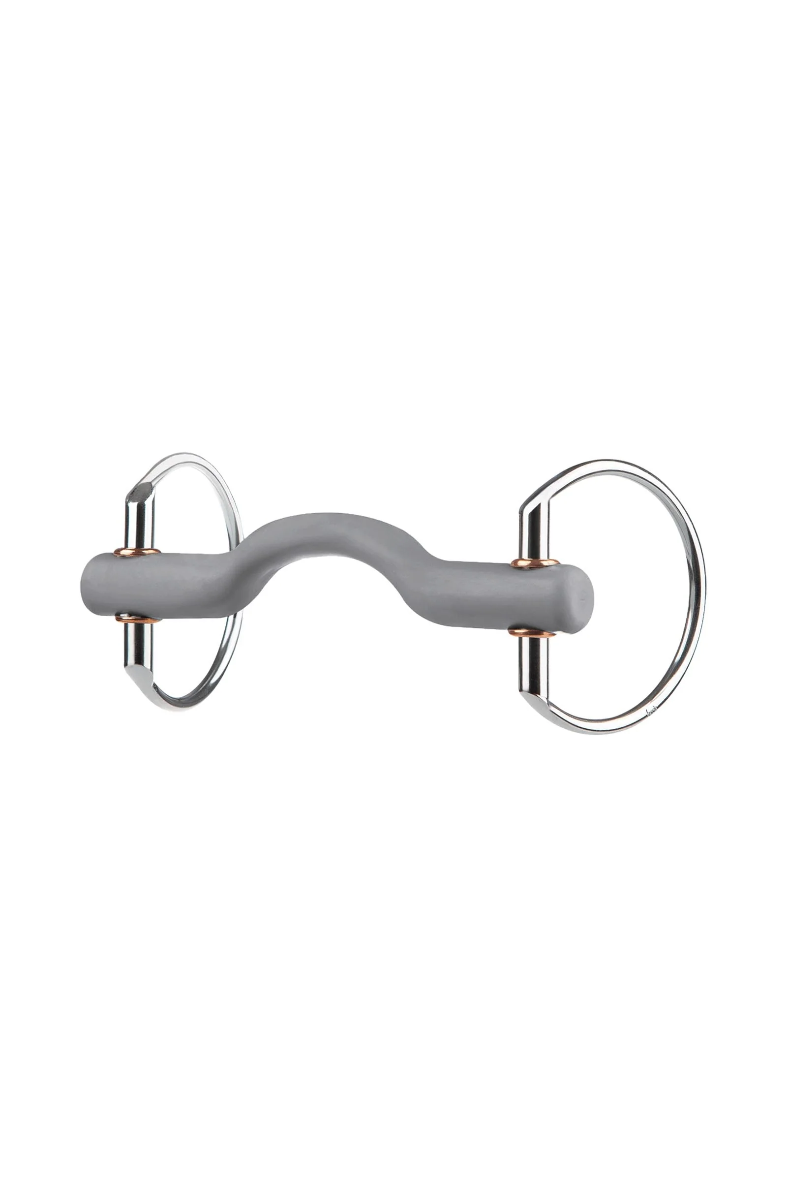 wędzidło oliwkowe z łukiem na język, twarde, Ø 7,5 cm No Color 140 mm