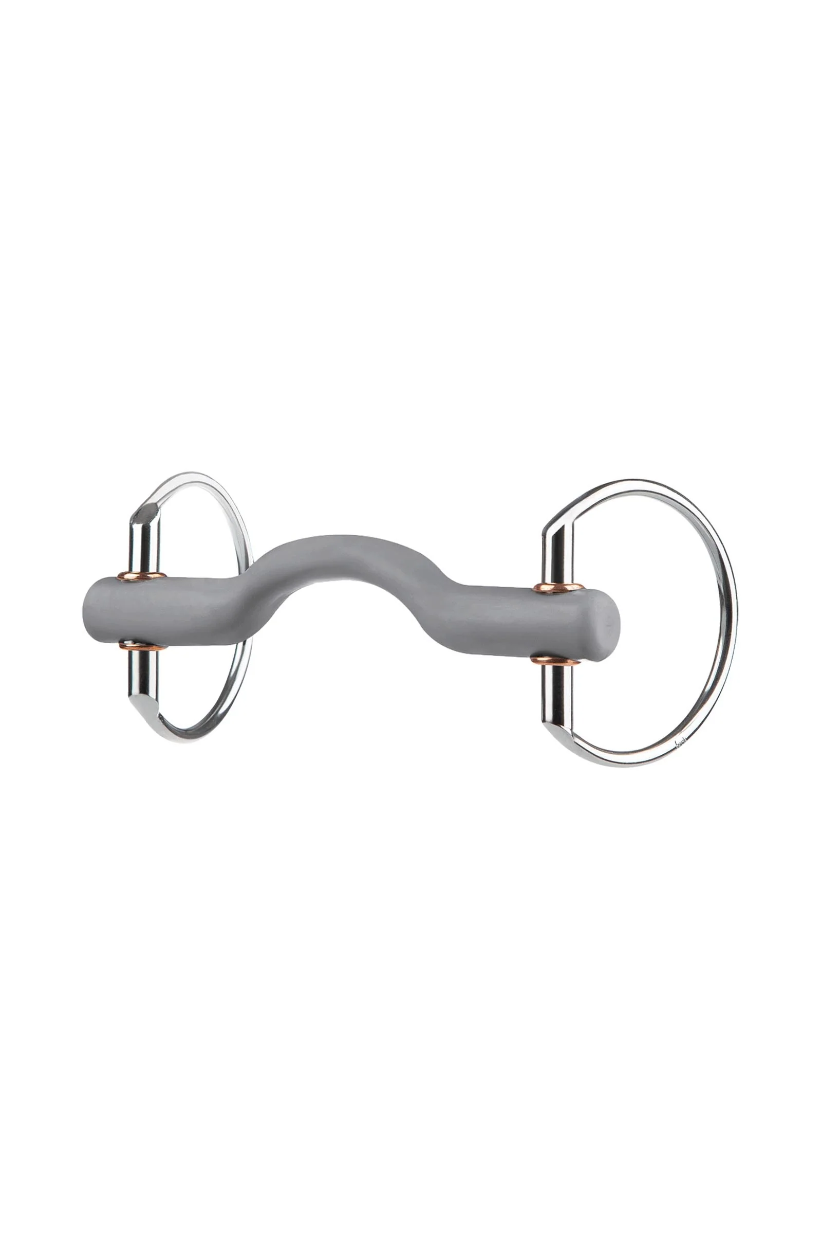 wędzidło oliwkowe z łukiem na język, miękkie, Ø 7,5 cm No Color 140 mm