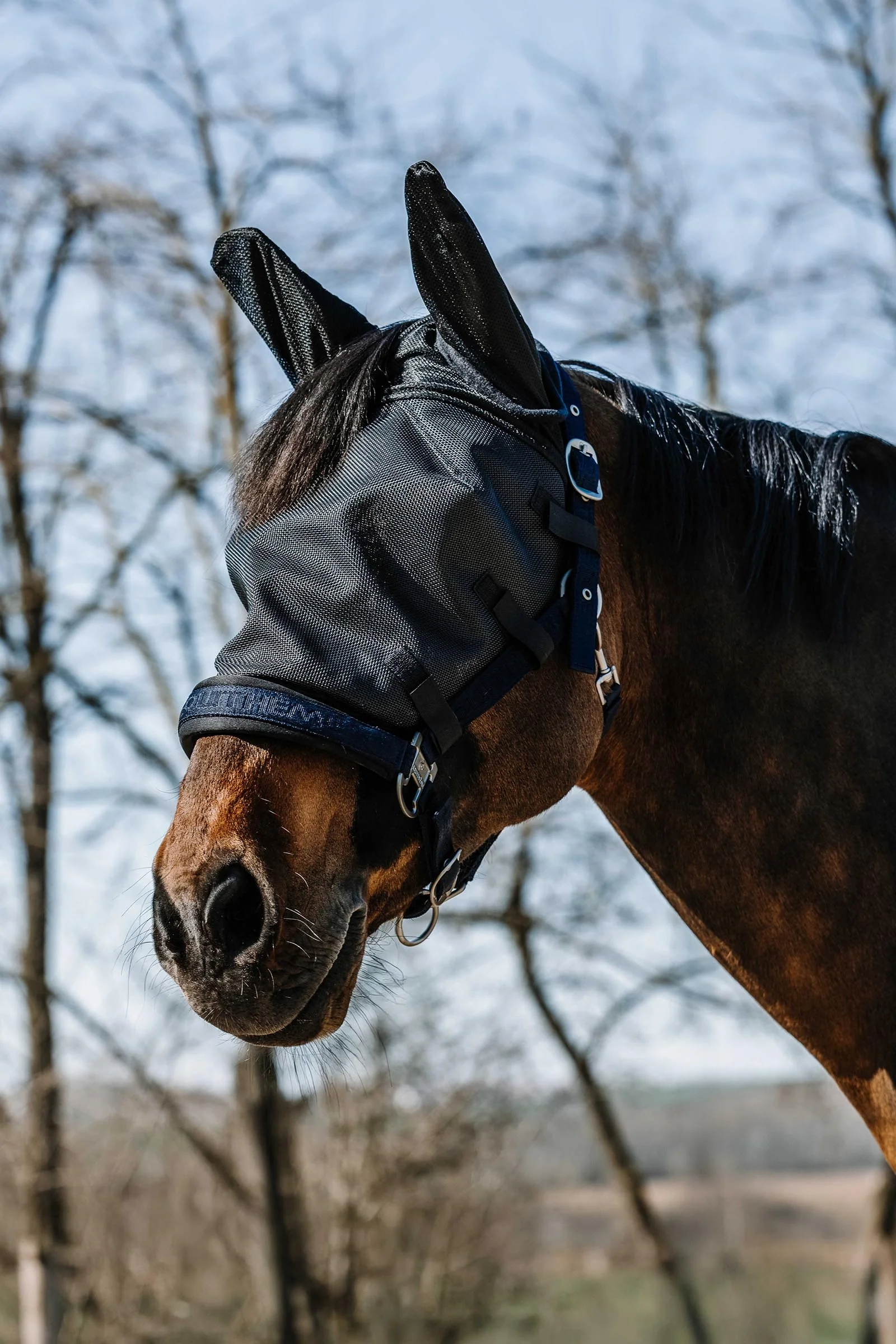 Halter maska przeciw owadom / UV Black S