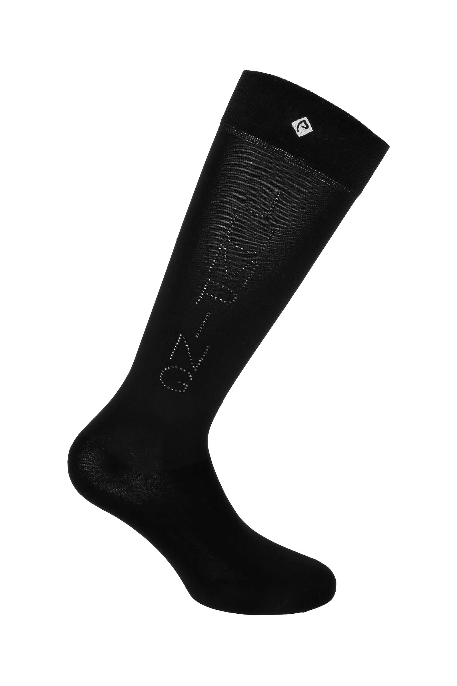 Jeanne skarpety jeździeckie skokowe ze strassem Black/Black 34 - 36