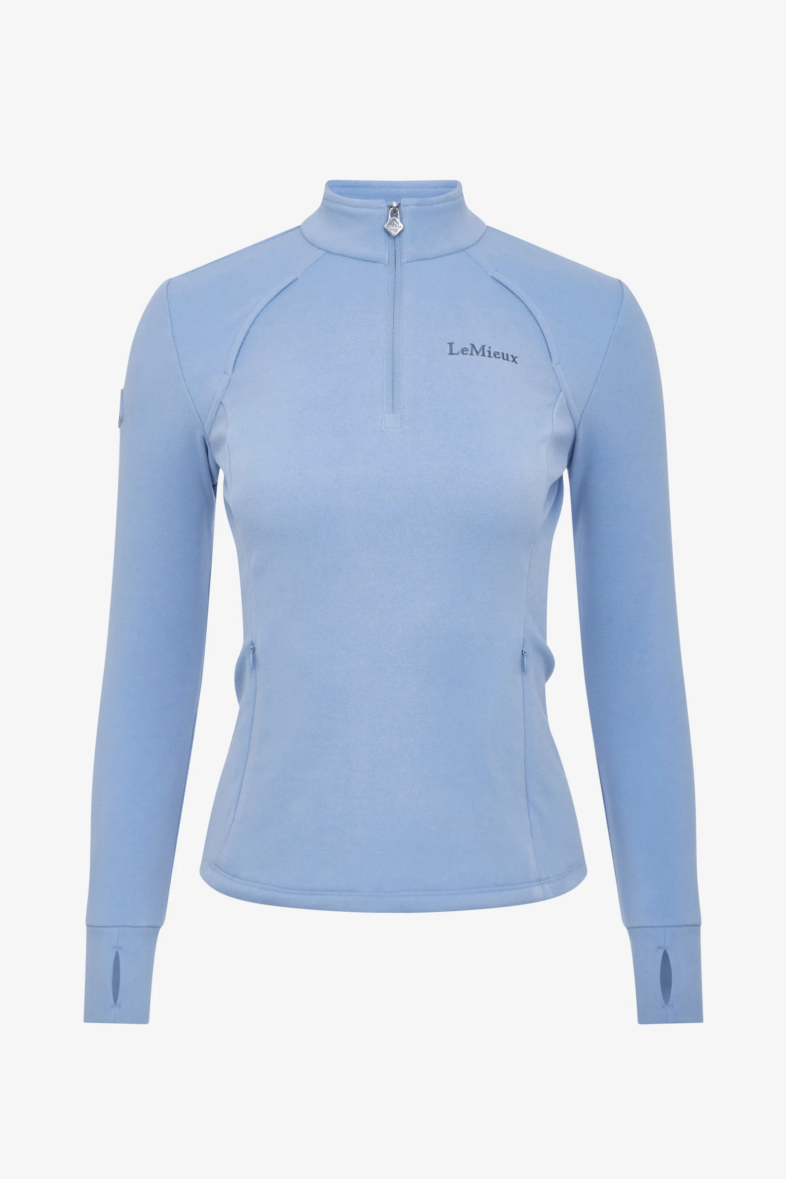 Frances damski polar z zamkiem ćwierć Powder Blue 36