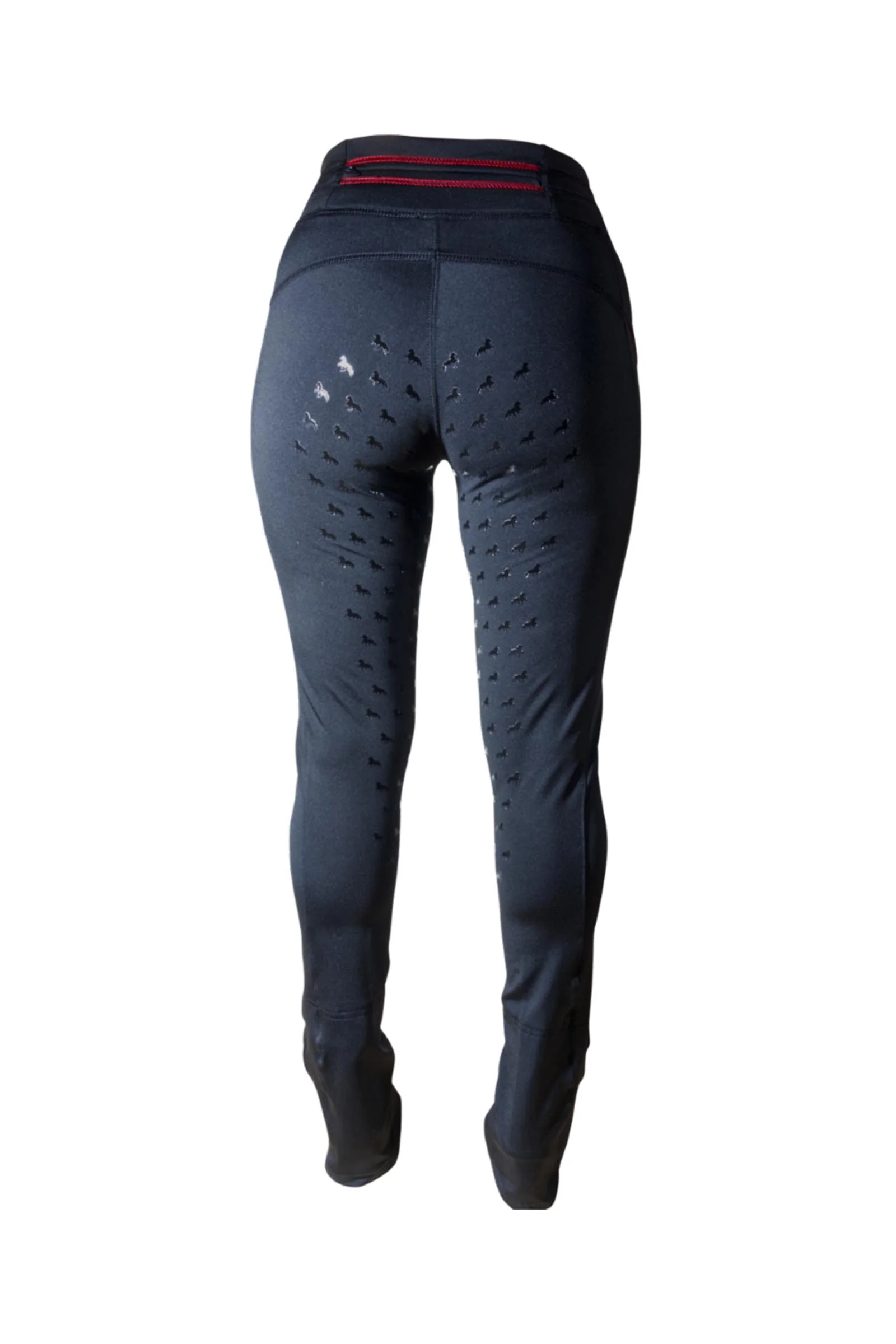 Galdur Damskie jodhpur legginsy jeździeckie z pełnym gripem Black 36