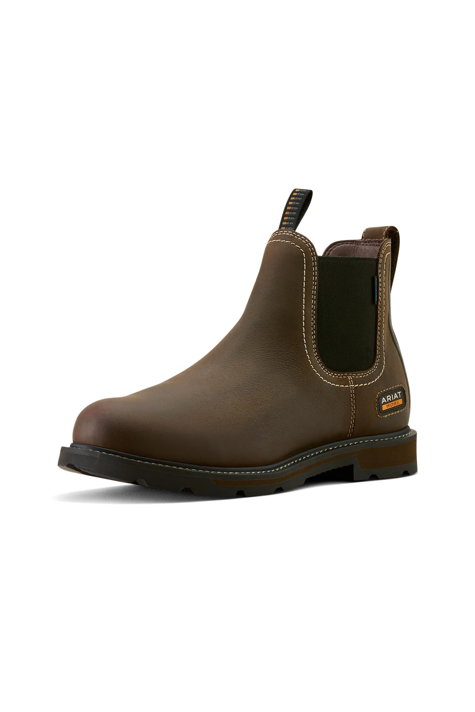 Groundbreaker Chelsea wodoodporne buty robocze z miękkim czubkiem Dark Brown 41.5