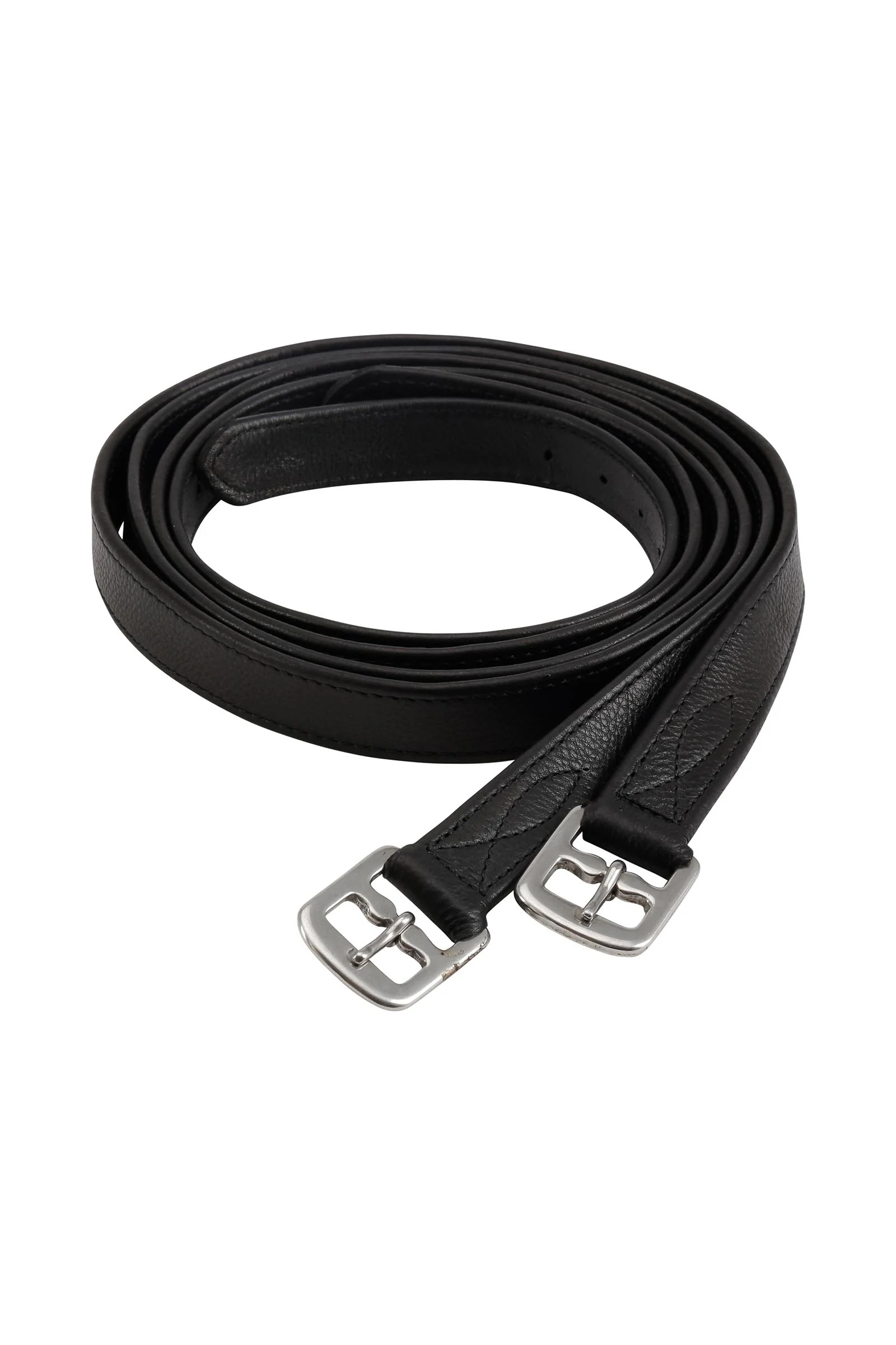 HorseGuard Stirrup Leathers, 21 mm Black 165 cm