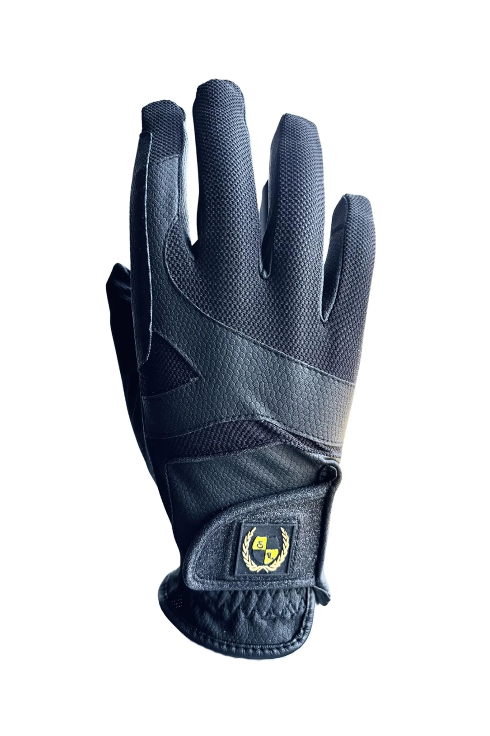Kavalkade Air rękawiczki jeździeckie Black/Black S