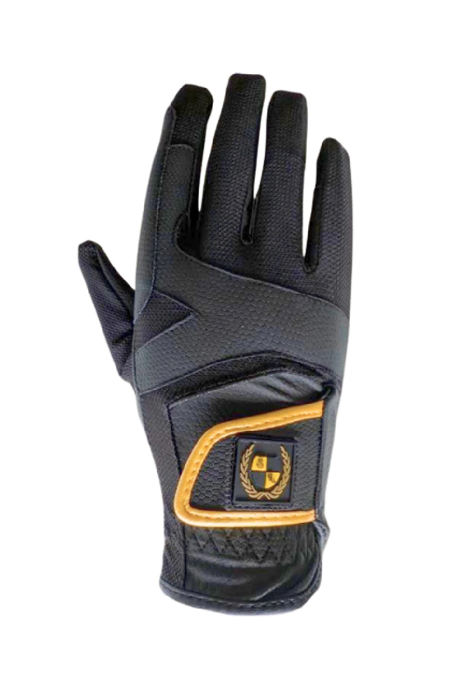 Kavalkade Air rękawiczki jeździeckie Black/Gold S