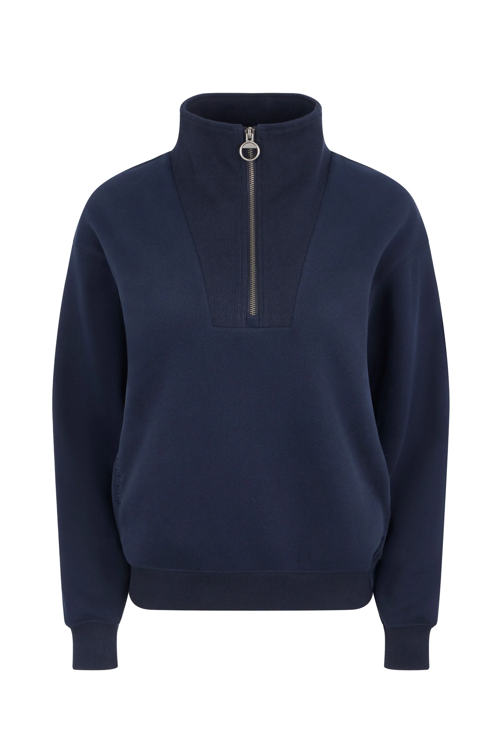 Keira bluza z krótkim zamkiem przy szyi Navy 46