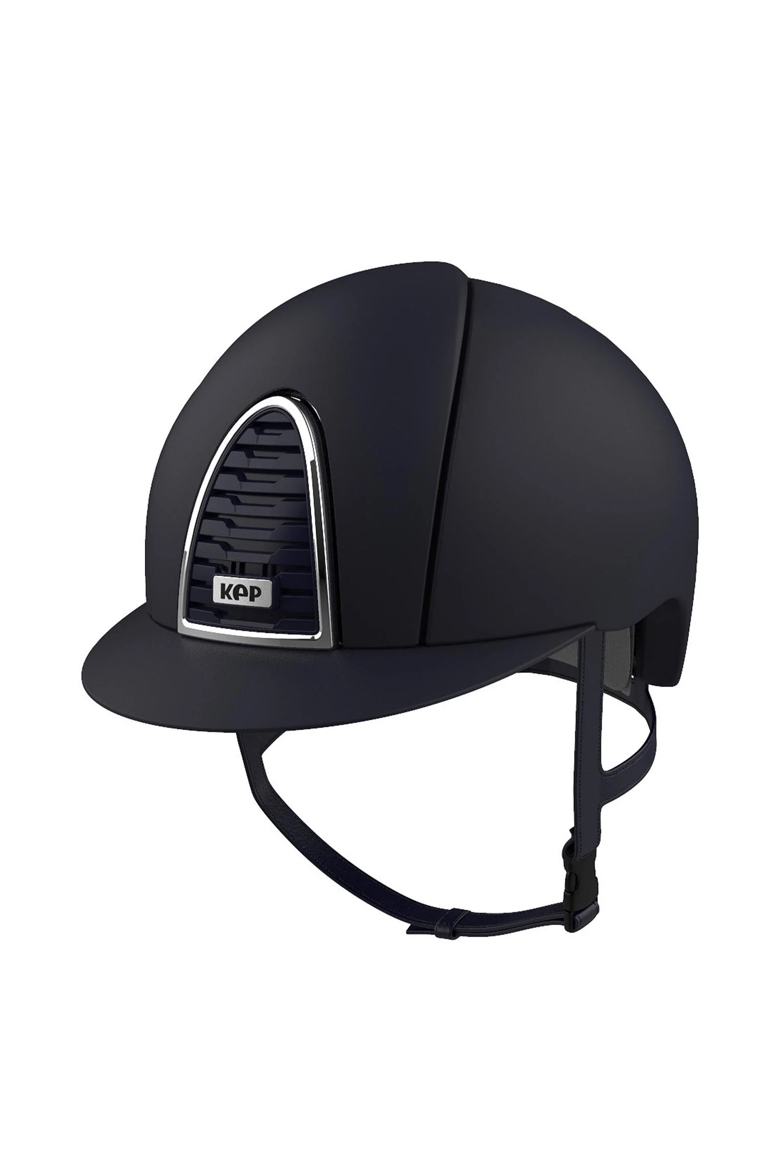 KEP Cromo 2.0 Textile/Raw kask jeździecki z dodatkowym daszkiem, kompatybilny z aplikacją Blue 051-x-058
