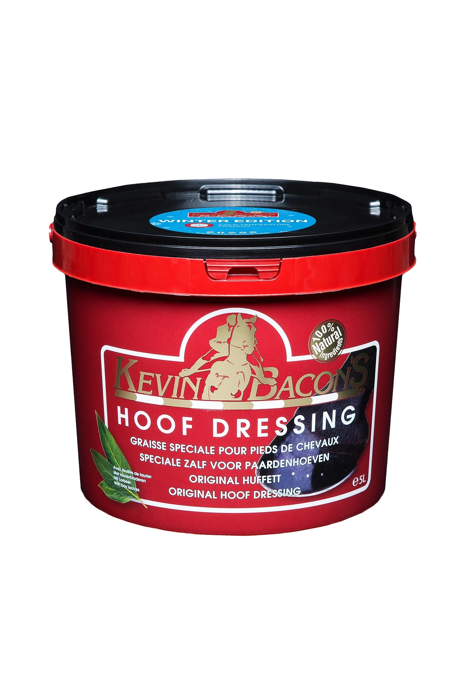 Kevin Bacon's Hoof Dressing Winter, czarny zimowy smar do kopyt, 5000 ml No Color 5