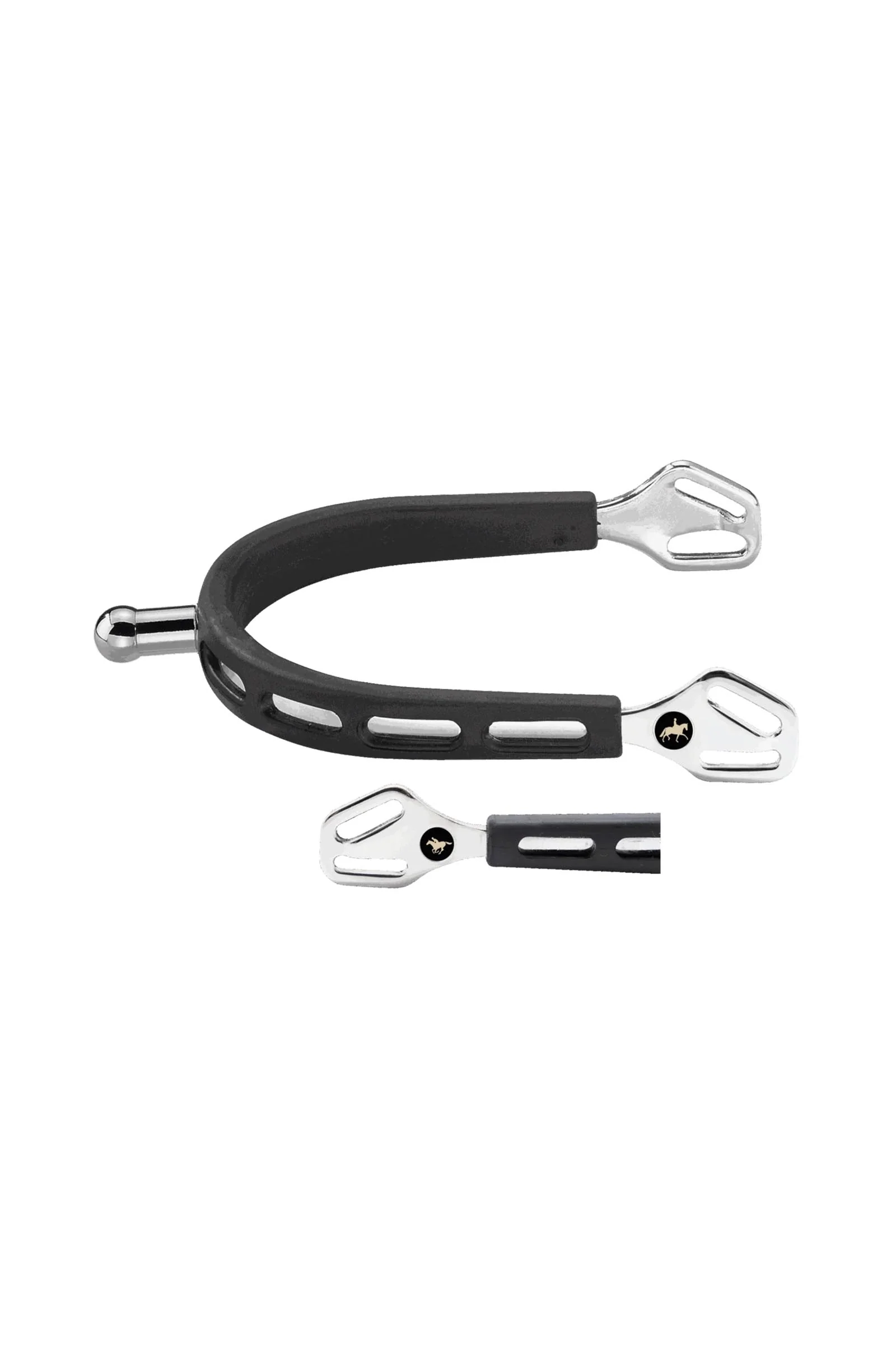 Klimke Collection ostrogi Ultra Fit Extra Grip, stal nierdzewna, 20 mm kulista szyjka Black 20