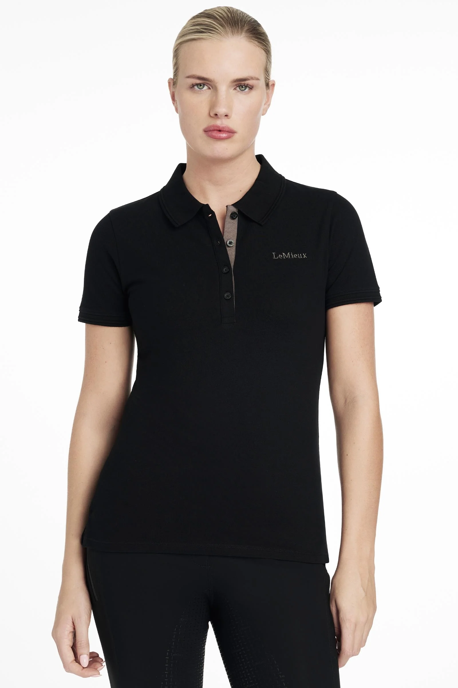 Classique damska koszulka polo Black 44