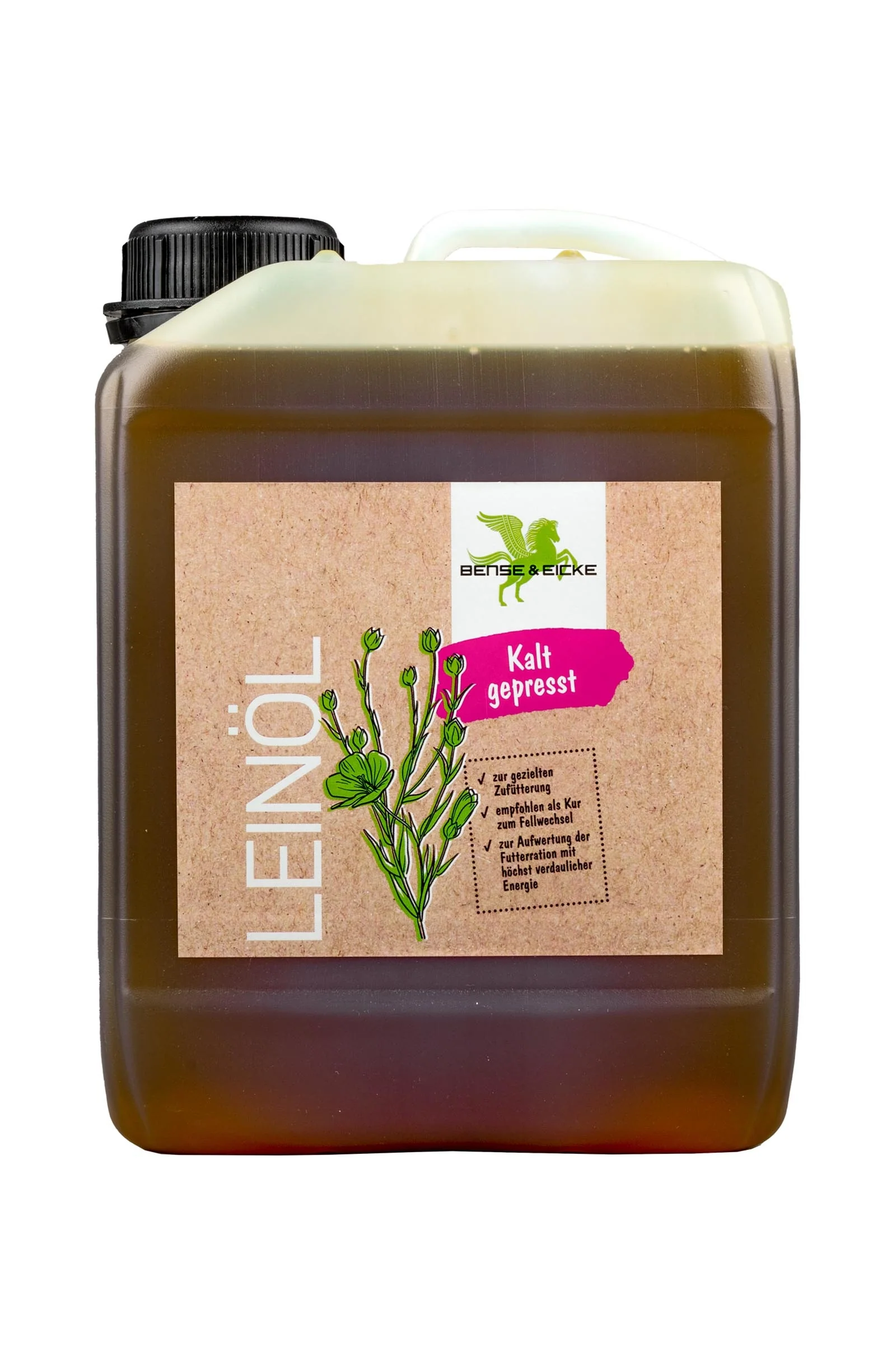 Olej lniany tłoczony na zimno, 2,5 l 2.5