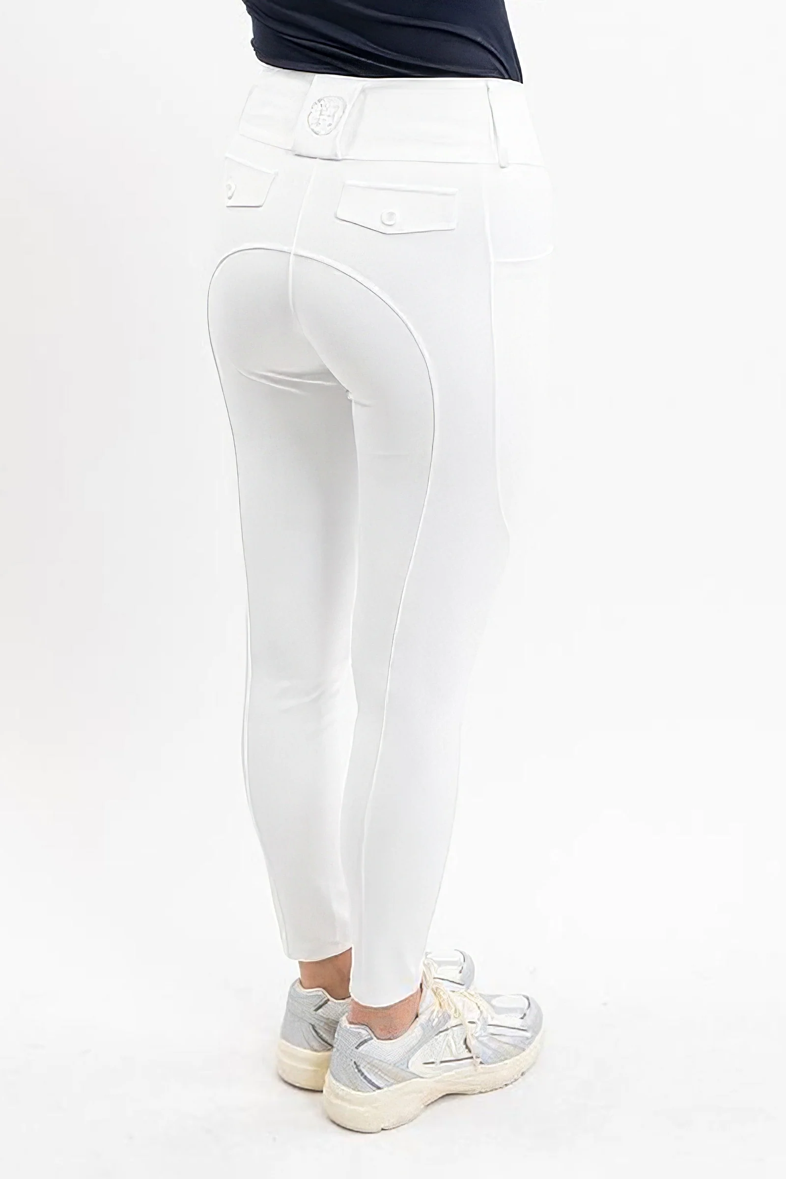 Luce damskie bryczesy z lejem kolanowym Blanc (White) 36