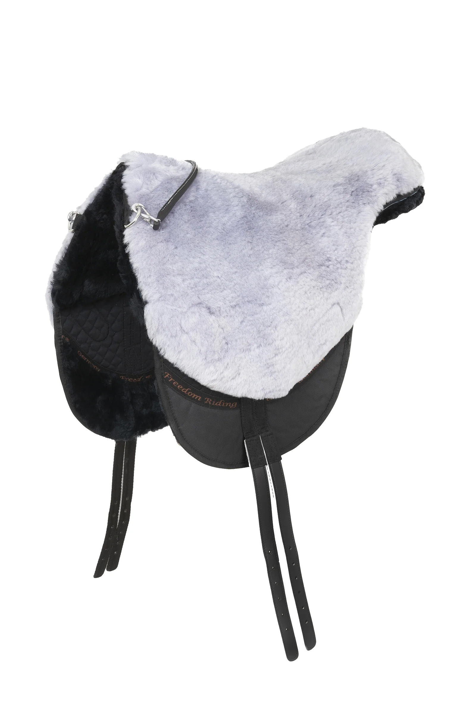 Pad do jazdy na oklep Skóra owcza Macon (L) Black/Gray F