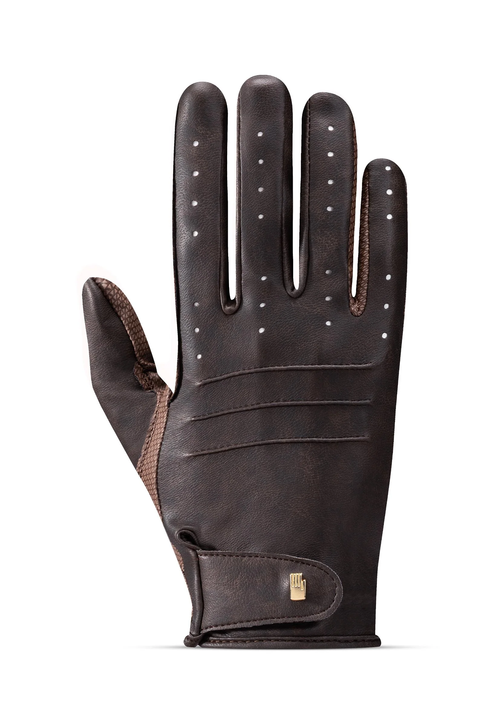 Rękawice jeździeckie Malaga Antique Mocha Dark Brown 7,5