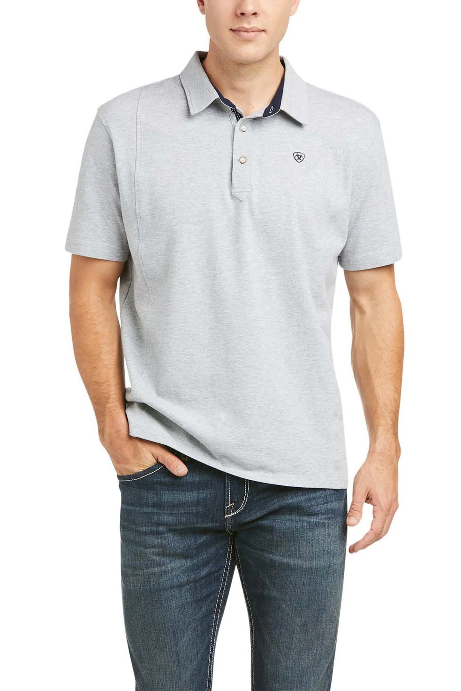Medal Męska koszulka polo Grey M