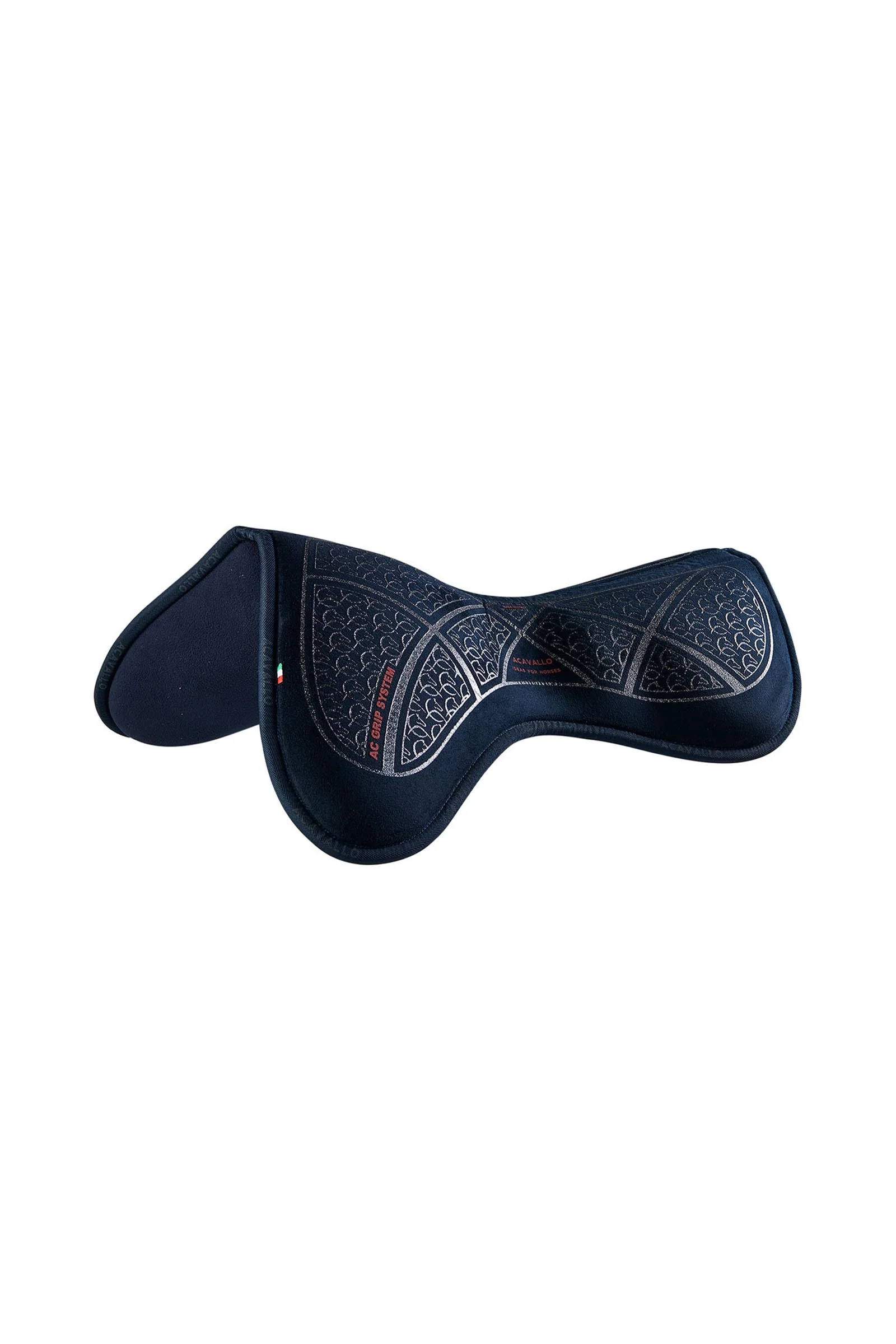 klasyczny pad skokowy Close Contact z pianki memory, zamsz, silikonowy grip, płaski Blue/Silver M