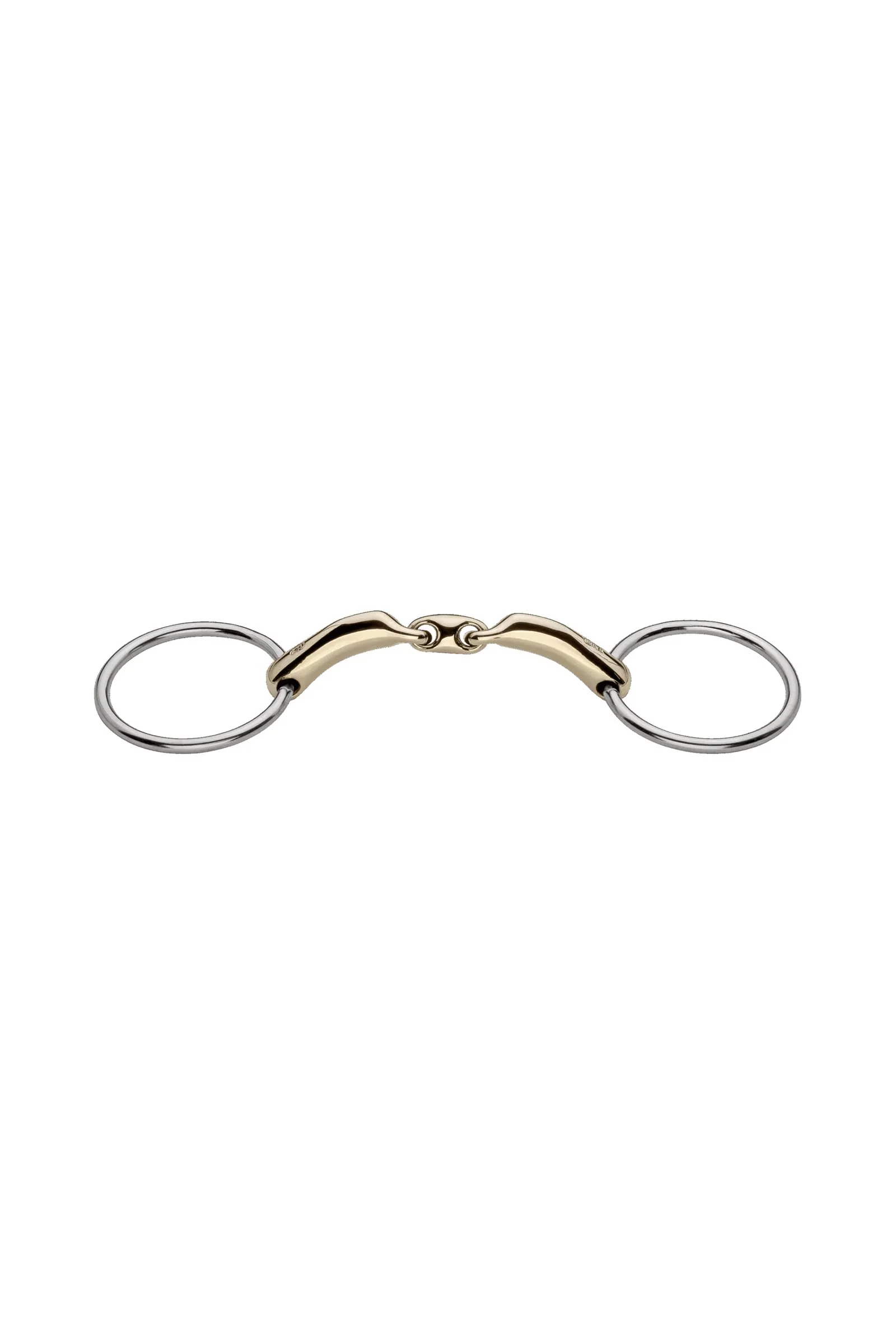 Novocontact wędzidło, podwójnie łamane, 14 mm, Sensogan Metall 145 mm