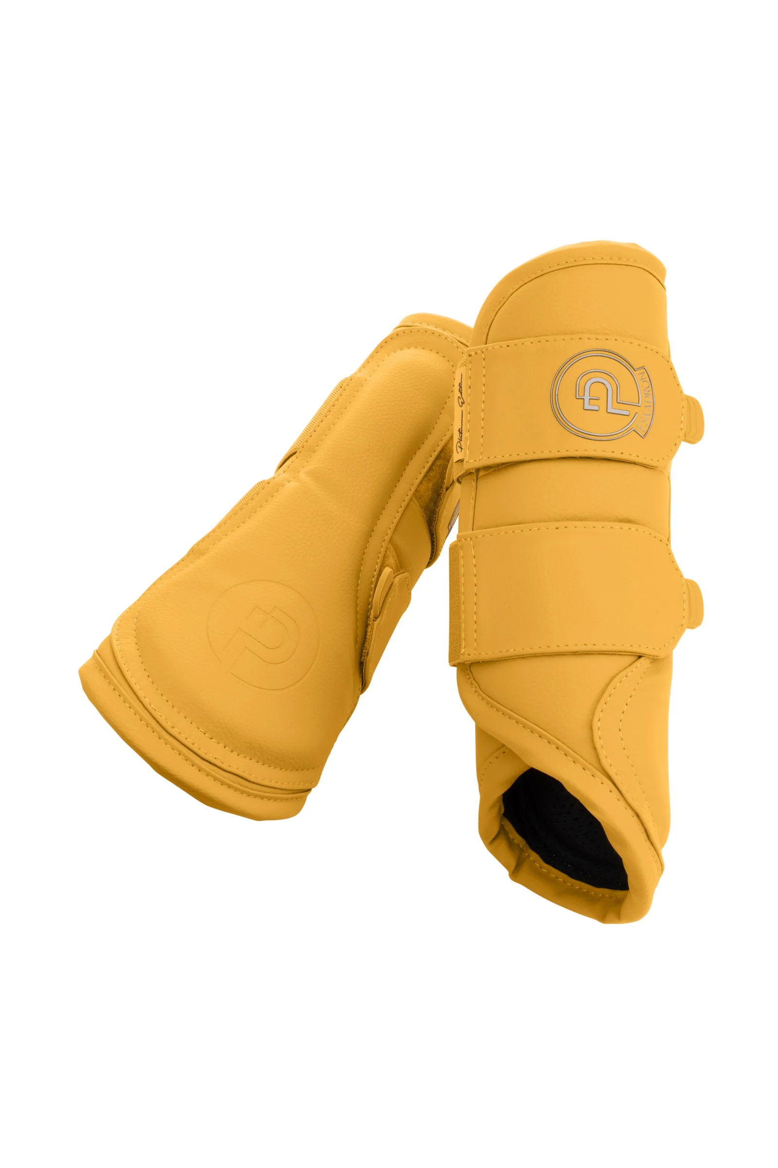 Platinum 25 Ochraniacze skokowe ze skóry ekologicznej Golden Yellow L