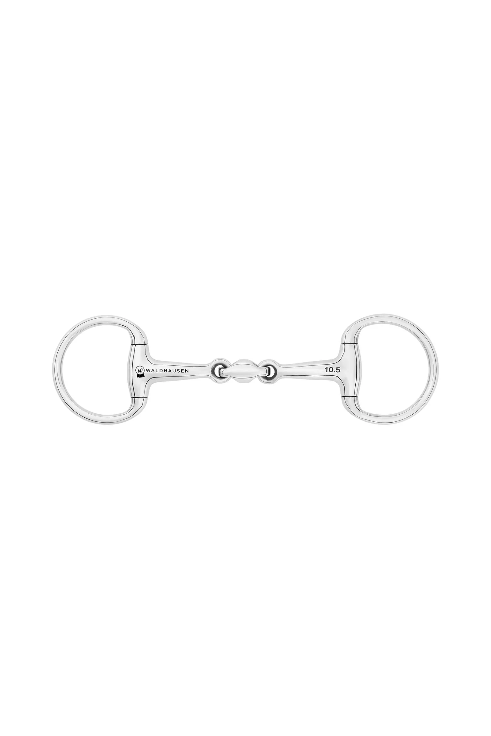 Wędzidło oliwkowe pony, podwójnie łamane, stal nierdzewna, 14 mm No Color 95 mm