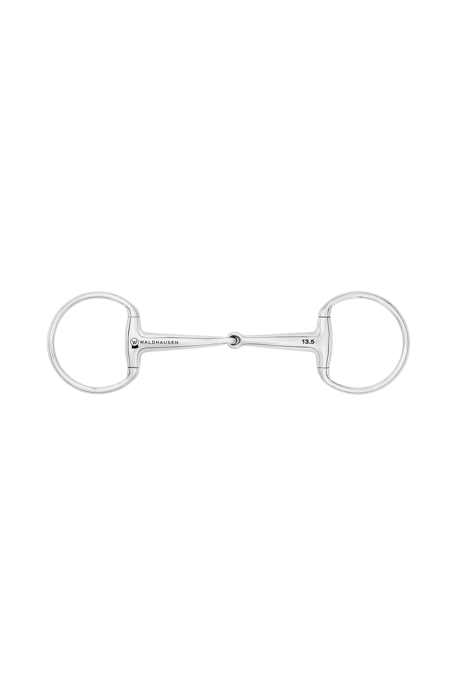 Wędzidło oliwkowe pony, pojedynczo łamane, stal nierdzewna, 14 mm No Color 95 mm