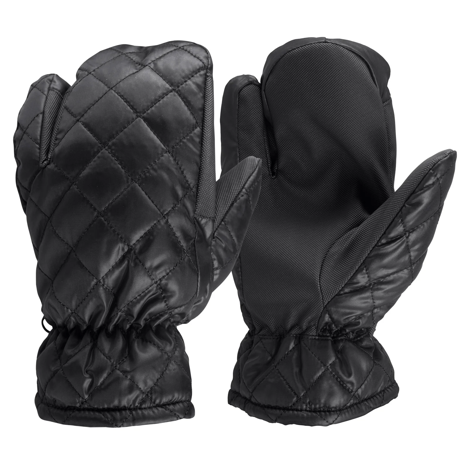 Rękawiczki zimowe, trójpalczaste, pikowane Horze Black 10