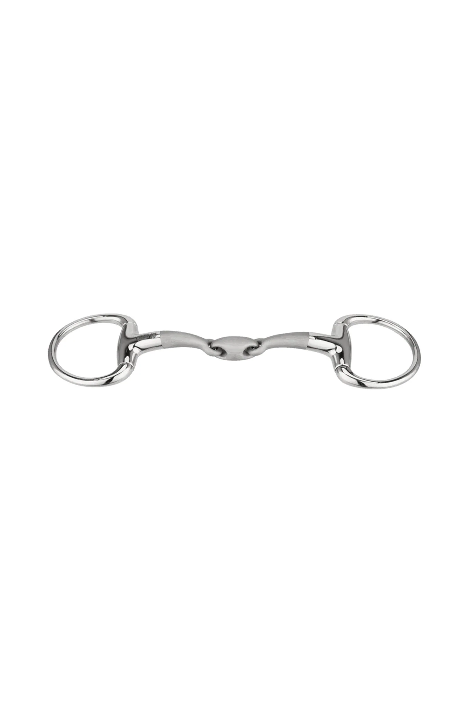 Satinox wędzidło oliwkowe, pojedynczo łamane, 12 mm, stal nierdzewna Metall 115 mm