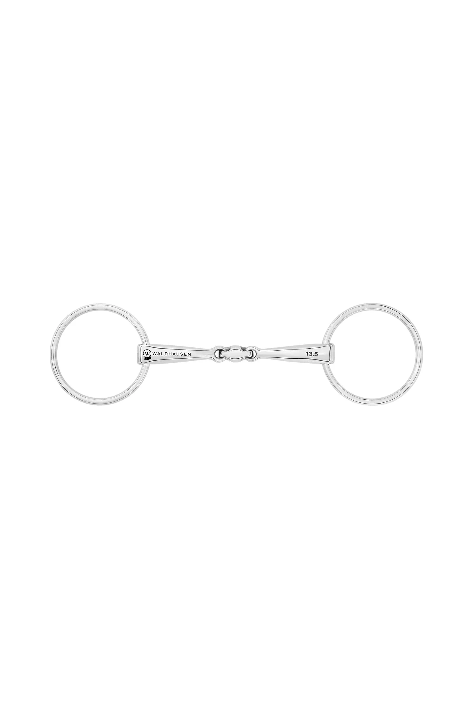 Wędzidło zwykłe anatomiczne, podwójnie łamane, stal nierdzewna, 14 mm No Color 115 mm