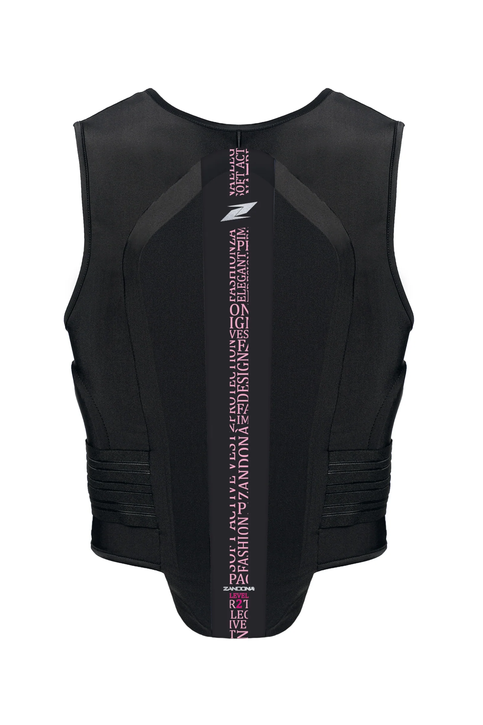 Soft Vest Pro x6 (158-167 cm) Ochraniacz kręgosłupa Black/Light Pink Stretch S