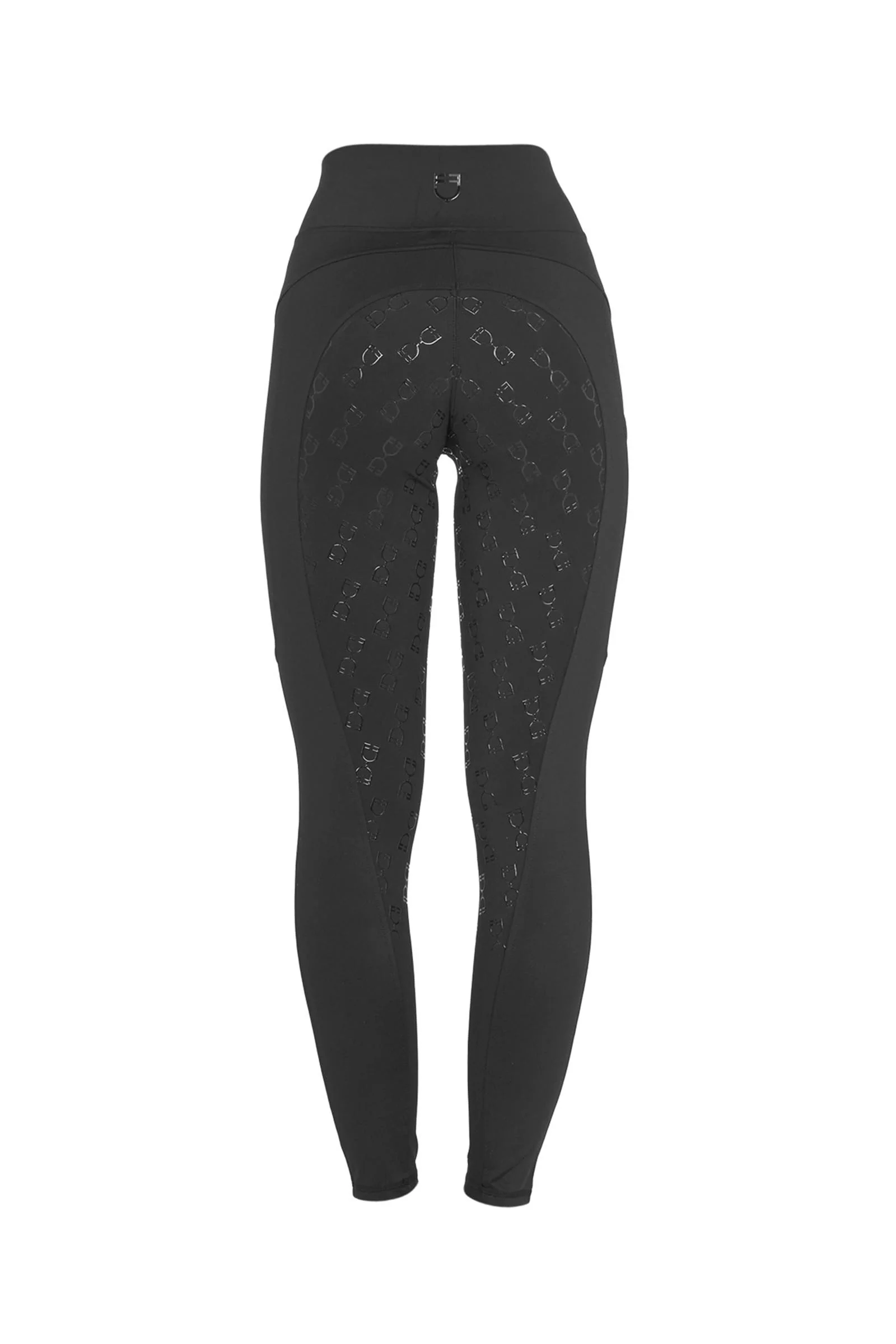 SS2026 Damskie legginsy jeździeckie micro mesh Black/Black M
