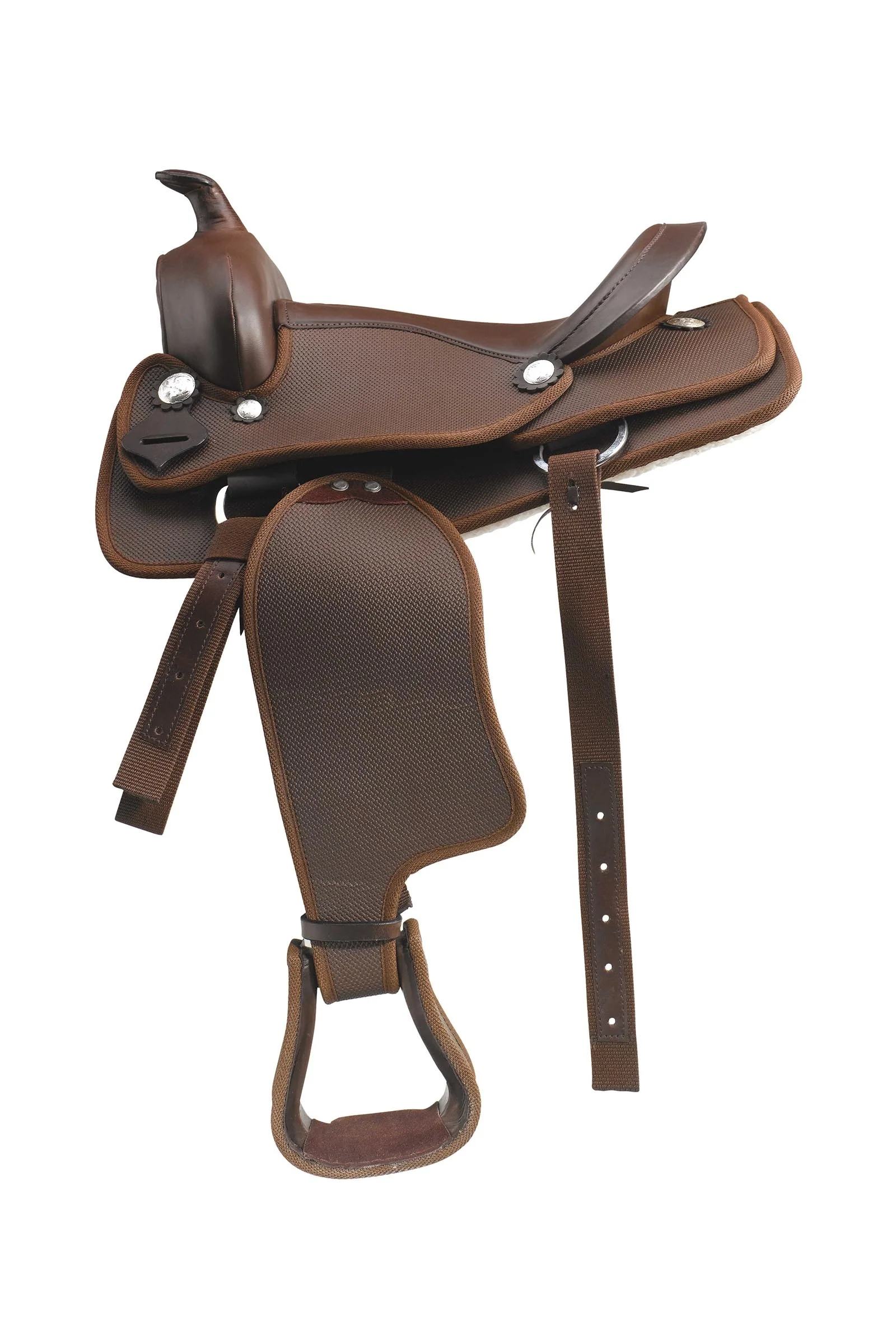 Syntetyczne siodło westernowe Brown 13